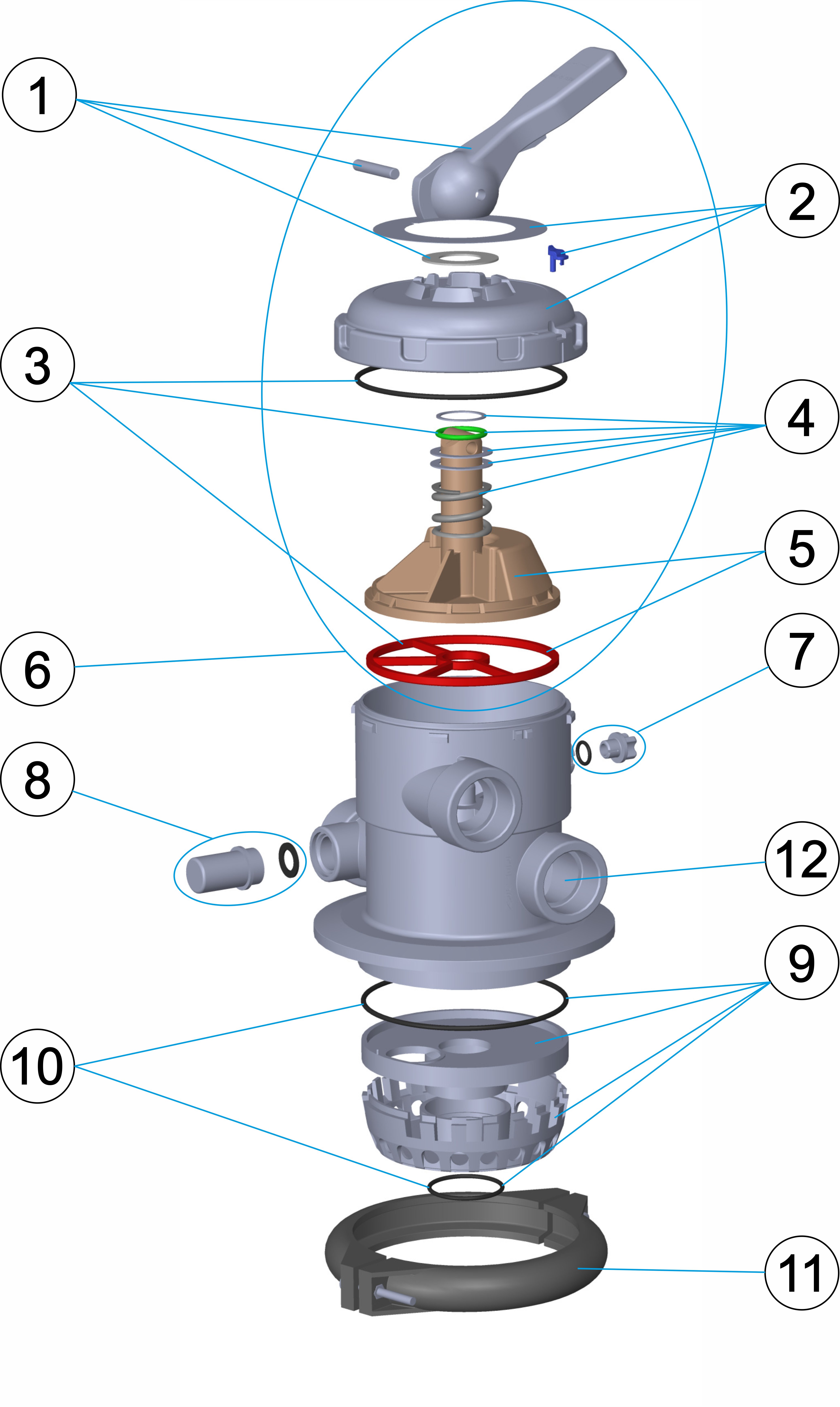 MULTIPORT VALVE ½