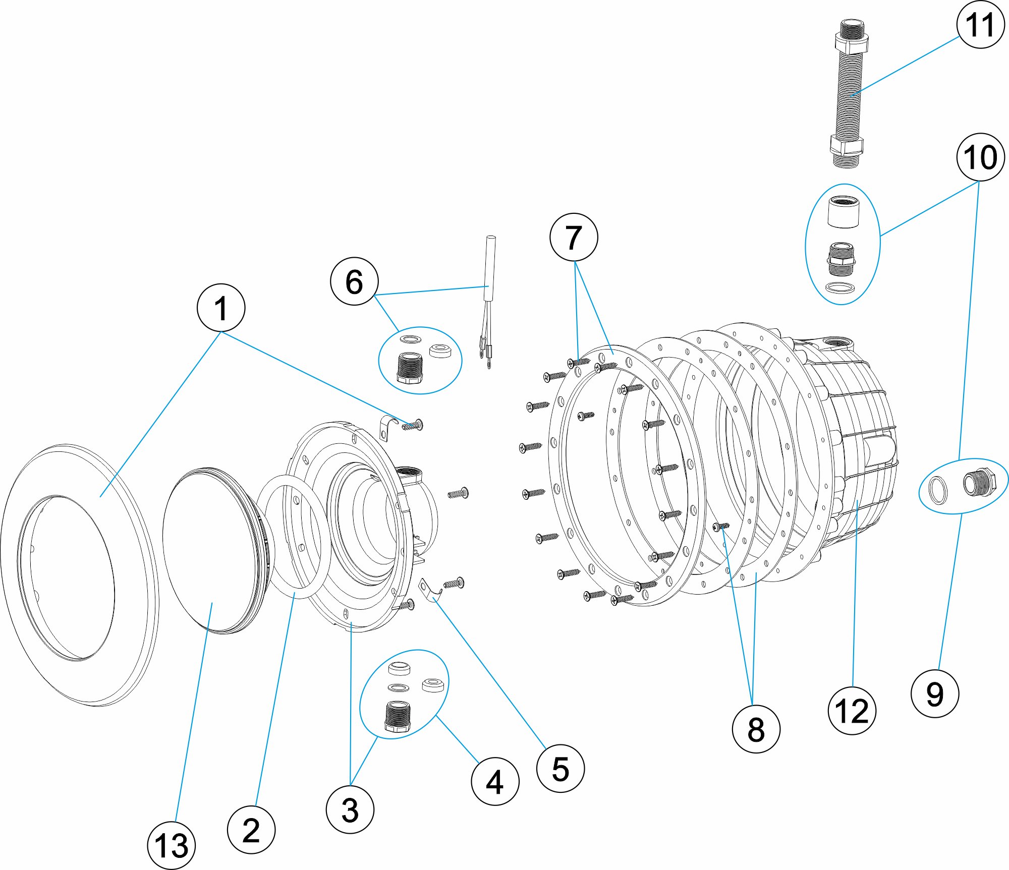 LIGHT LED P56 V1 W EASY-LINE