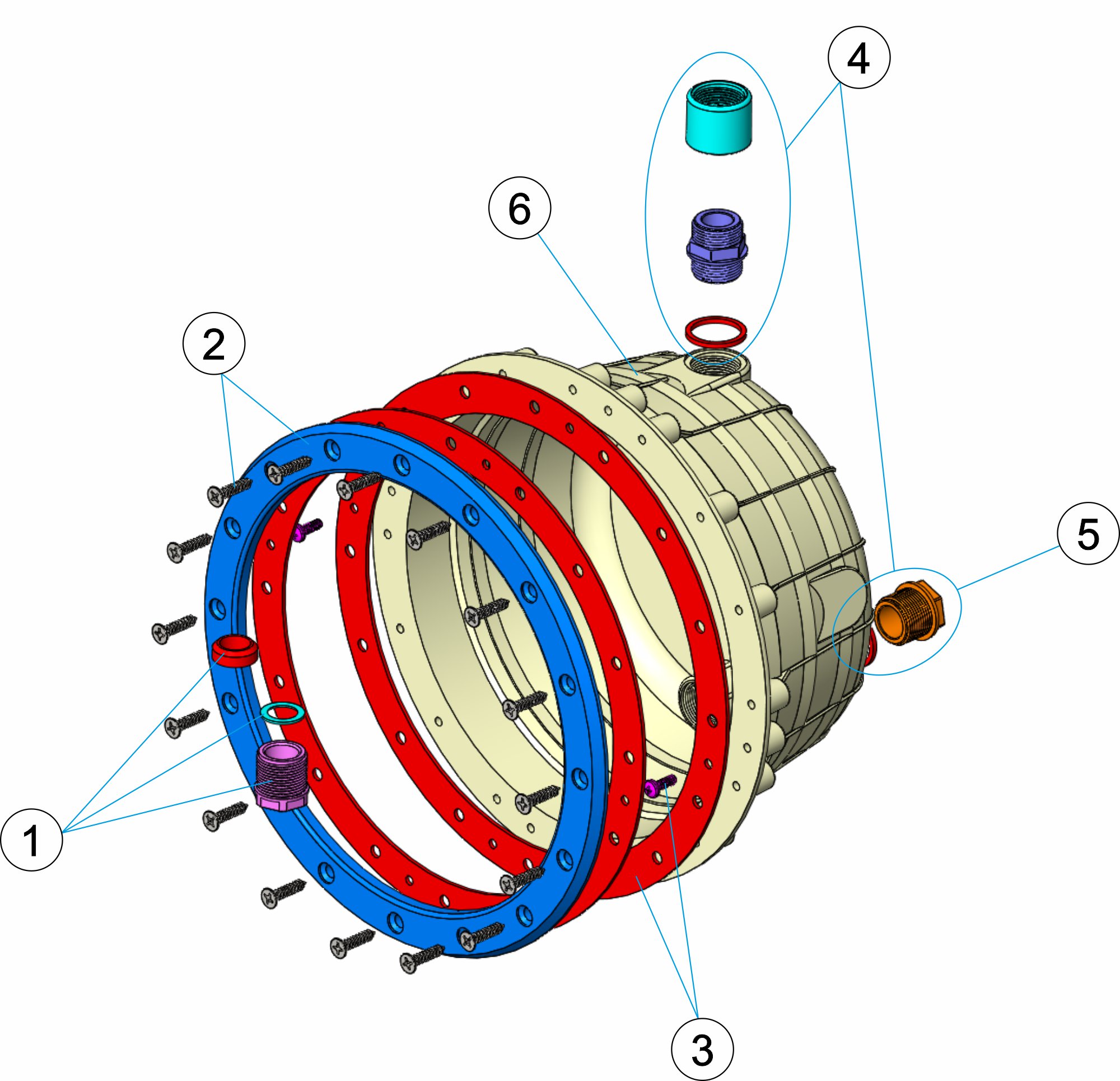 NICHO PROYECTOR STANDARD PISCINA PREFABRICADA