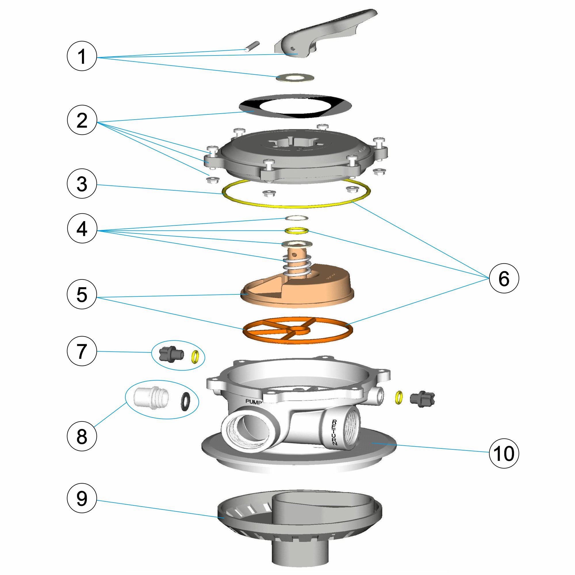 MULTIPORT VALVE 1 ½