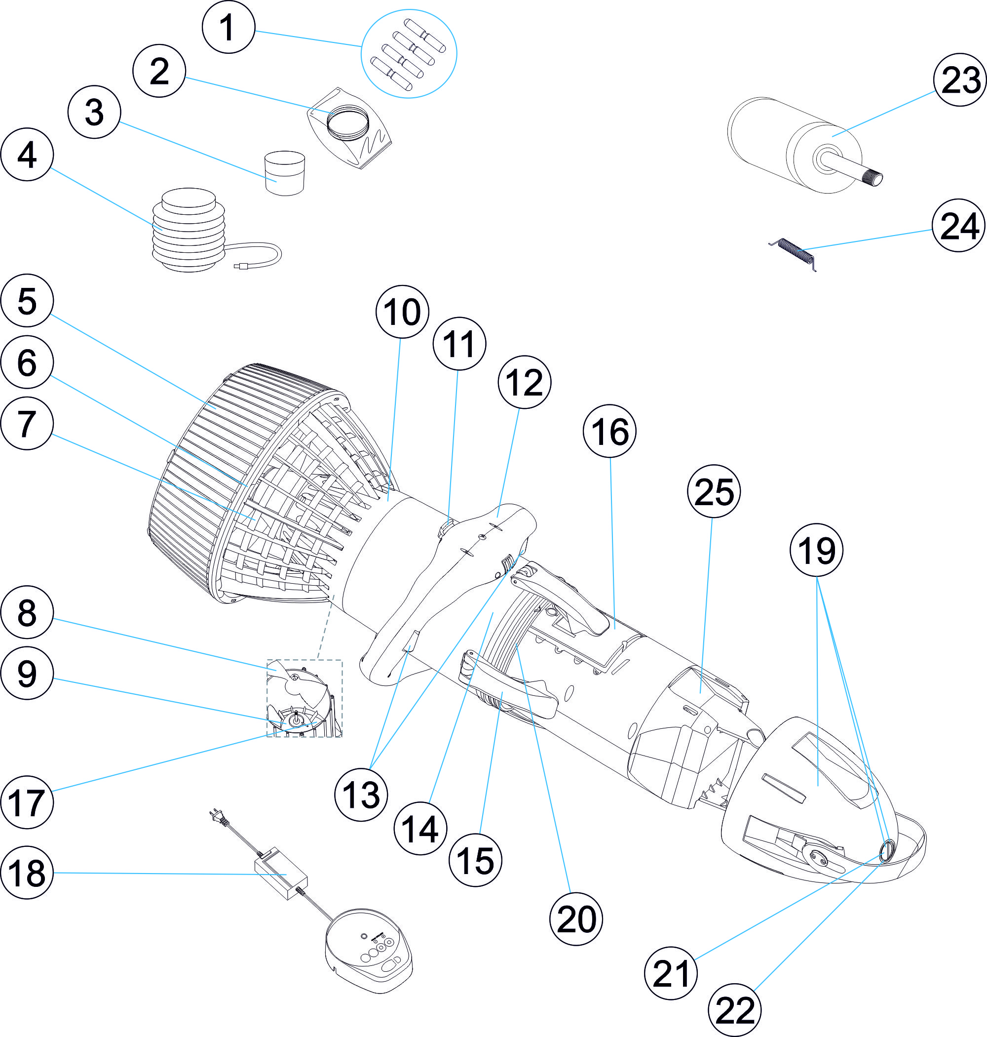 SCOUTER SOUS MARIN PDS275L YAMAHA