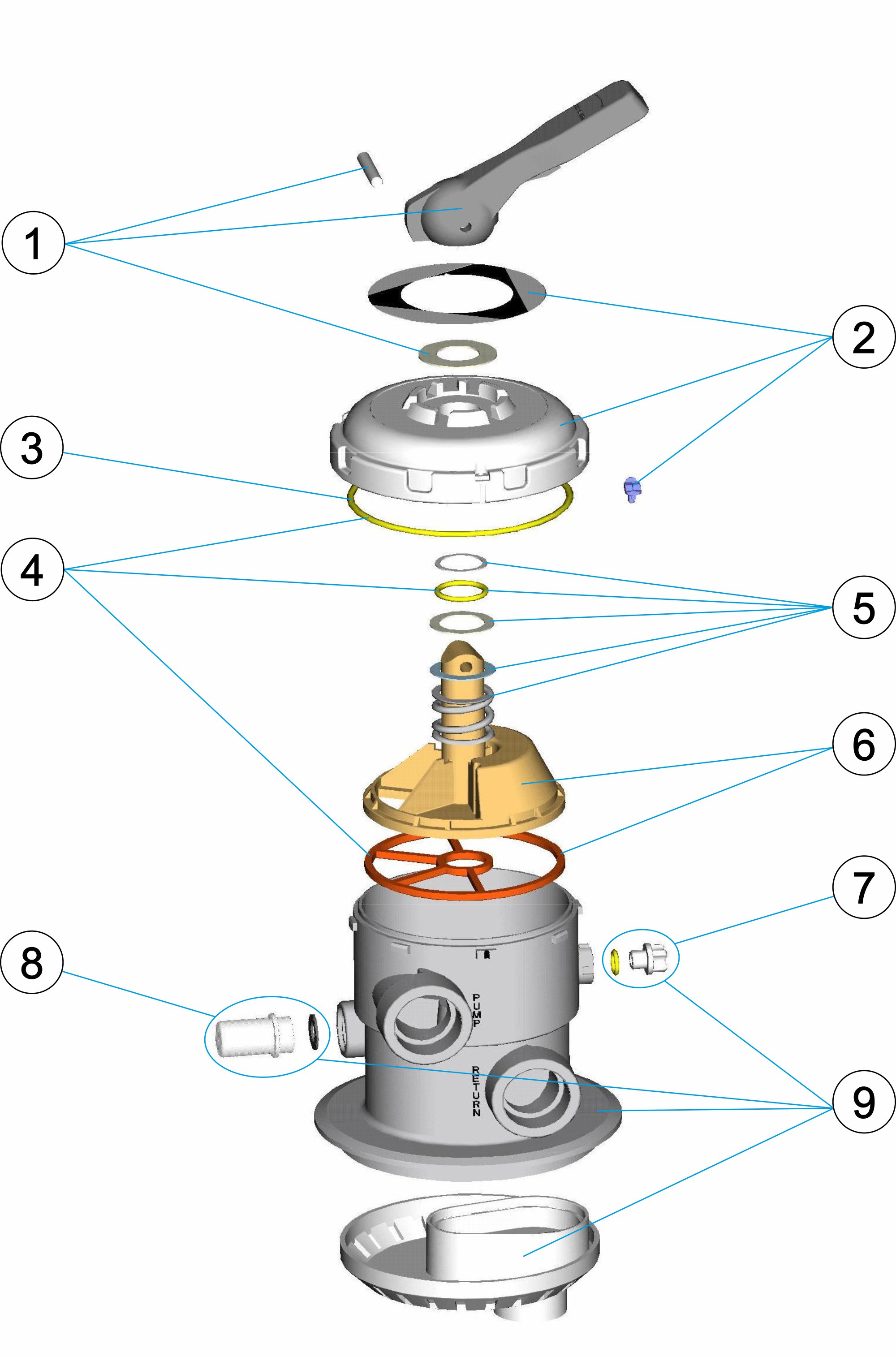 MULTIPORT VALVE 1 ½