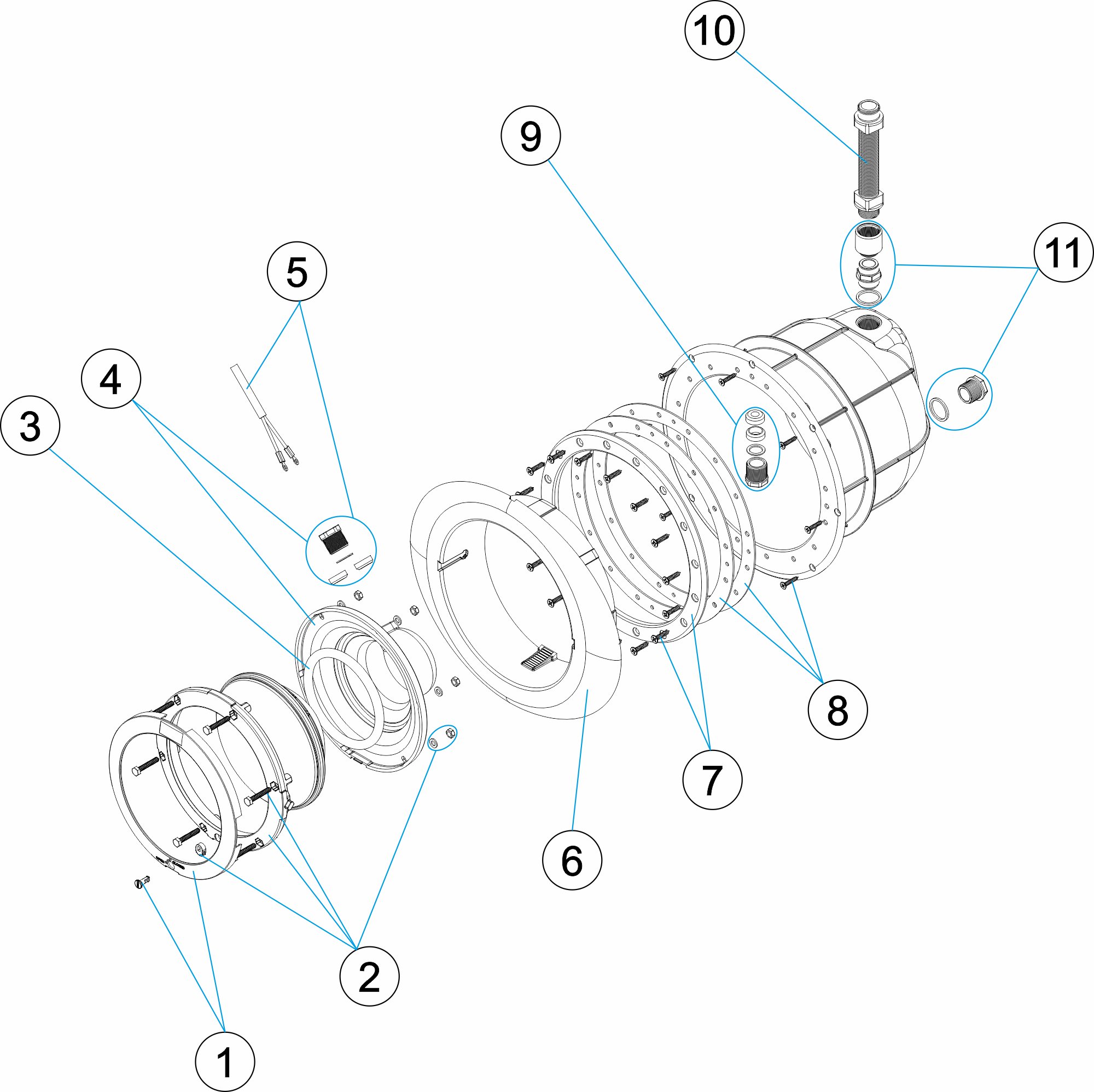 PROJECTEUR ORIENTABLE PARKER