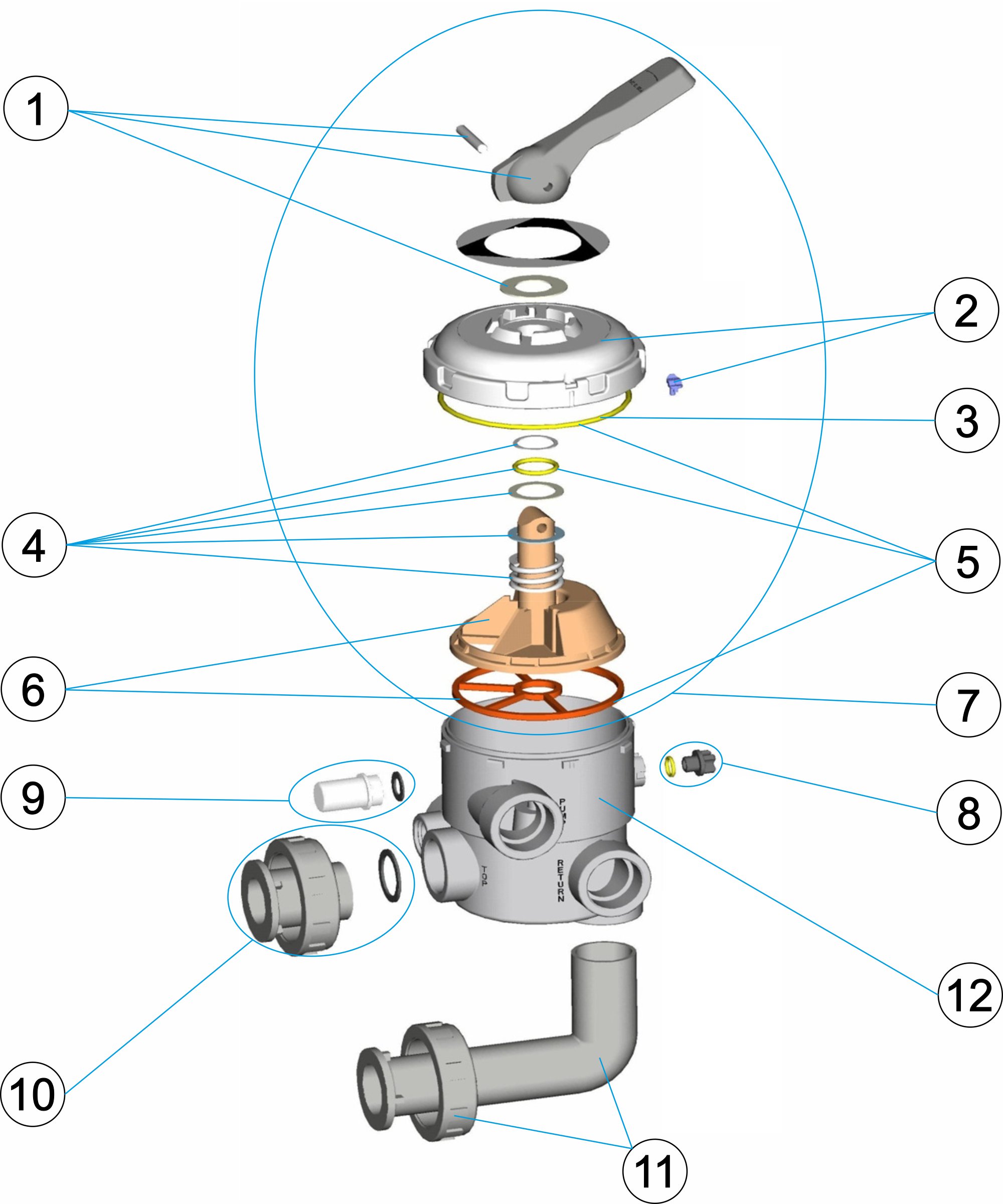 MULTIPORT VALVE ½