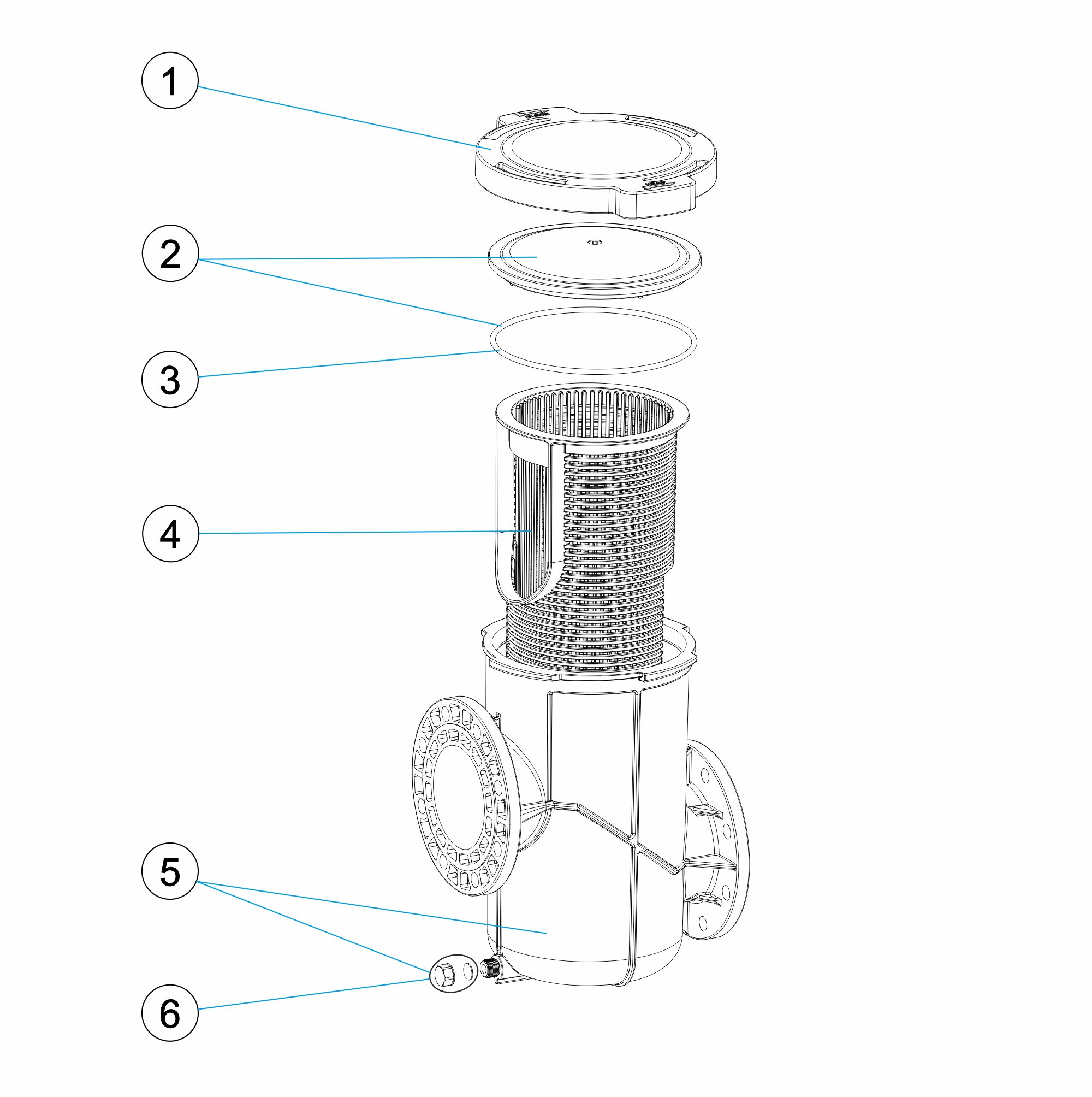 STRAINER KIVU 7,5-10-15 CV