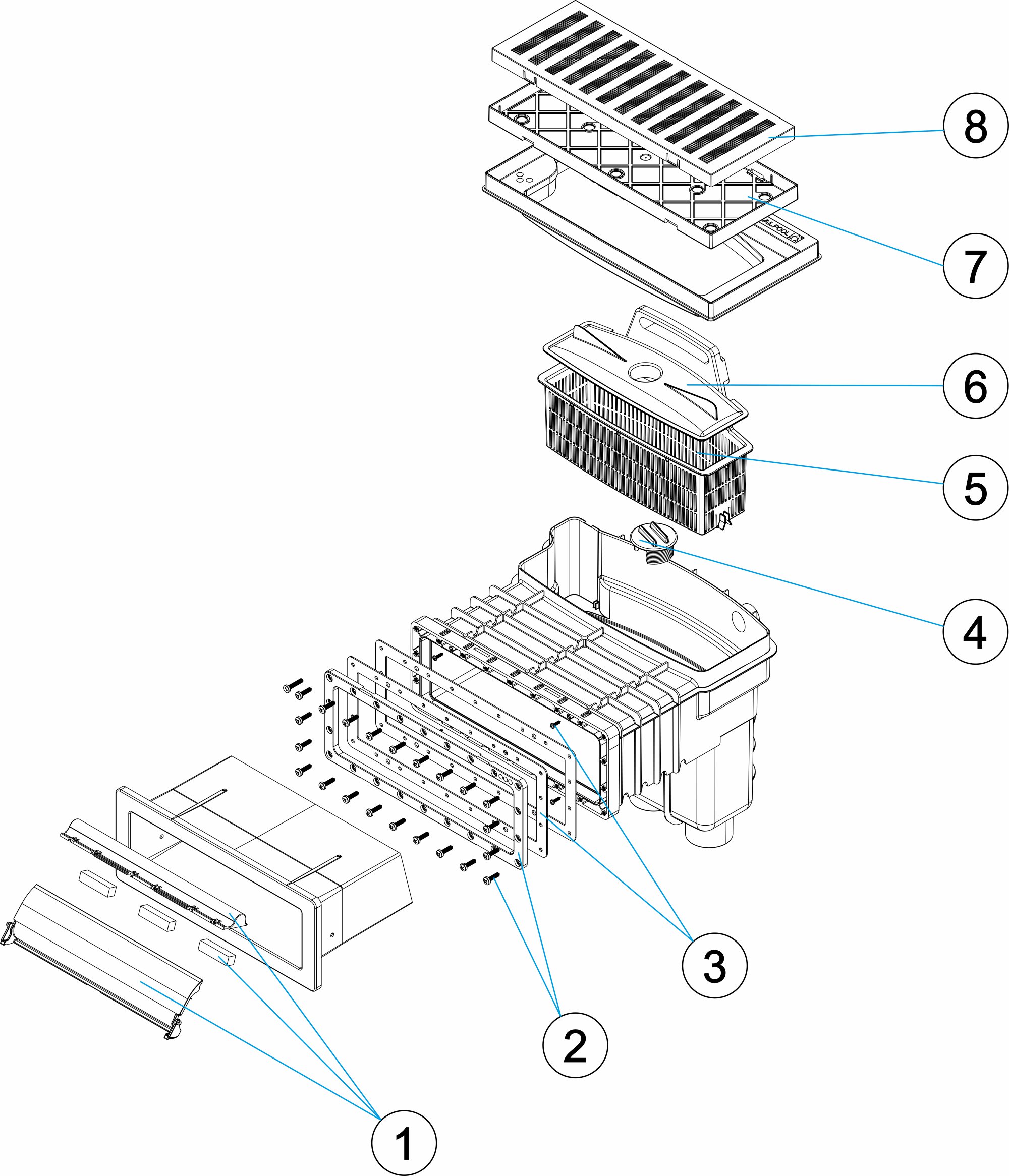 SK UNIK LINER POOL WITH INSERTS / THREAD-FORMING SCREW