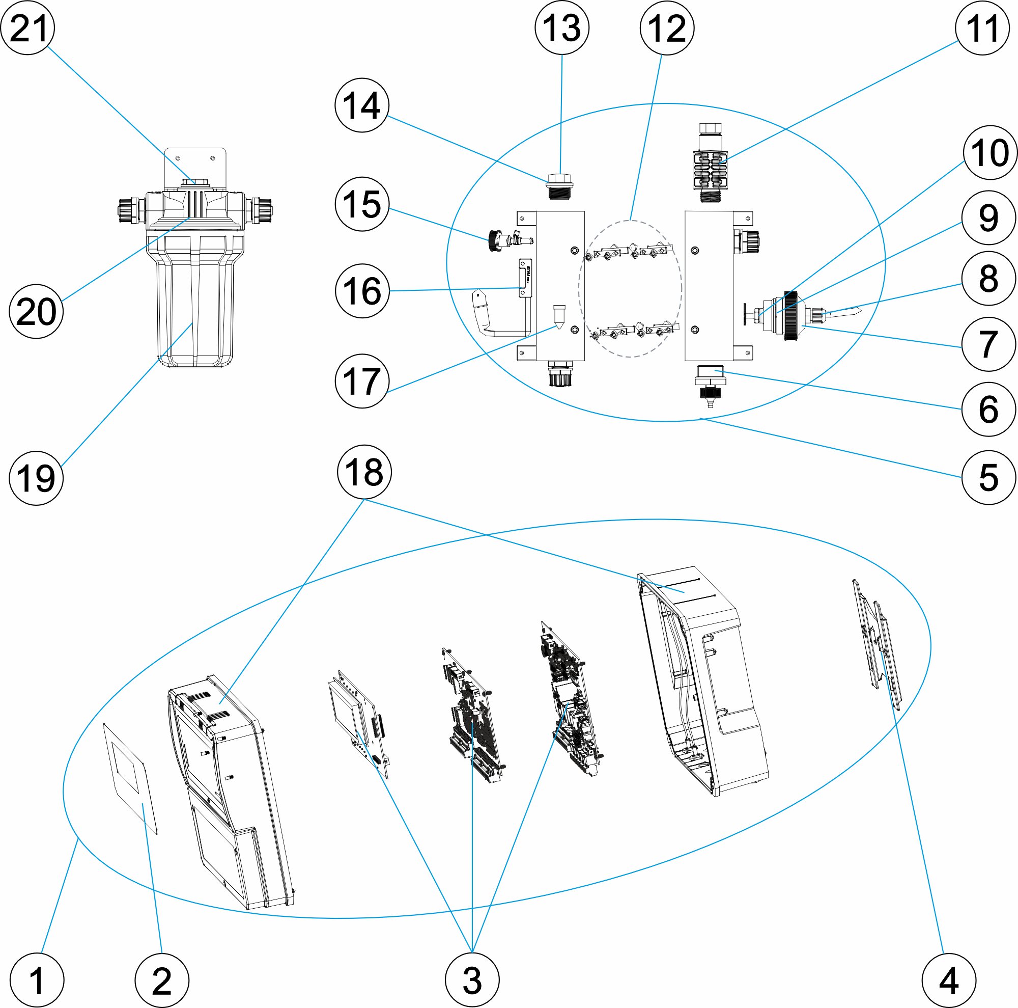 CONTROLLER PH/FREE CHLORINE