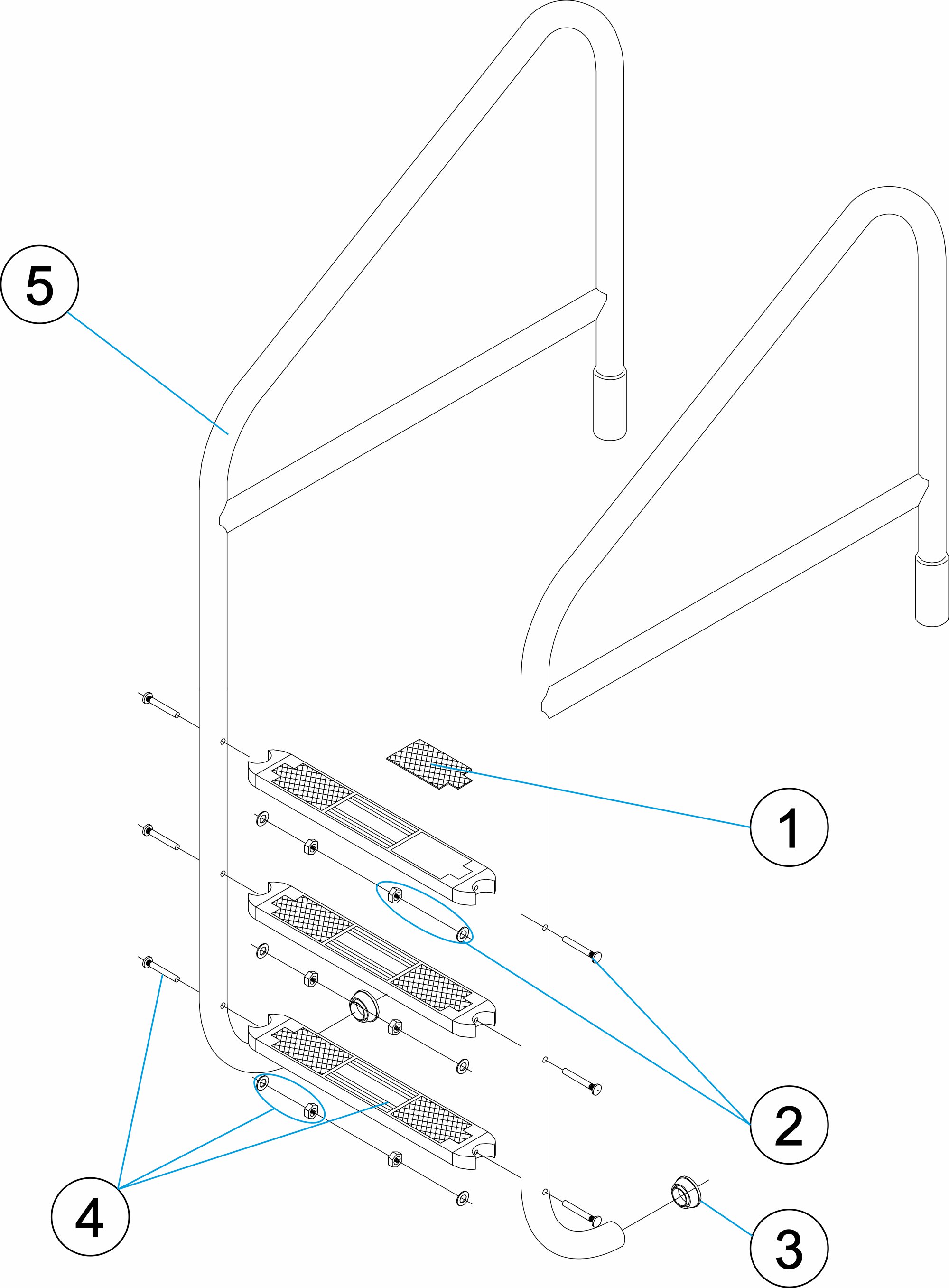 ÉCHELLE AVEC TUBE