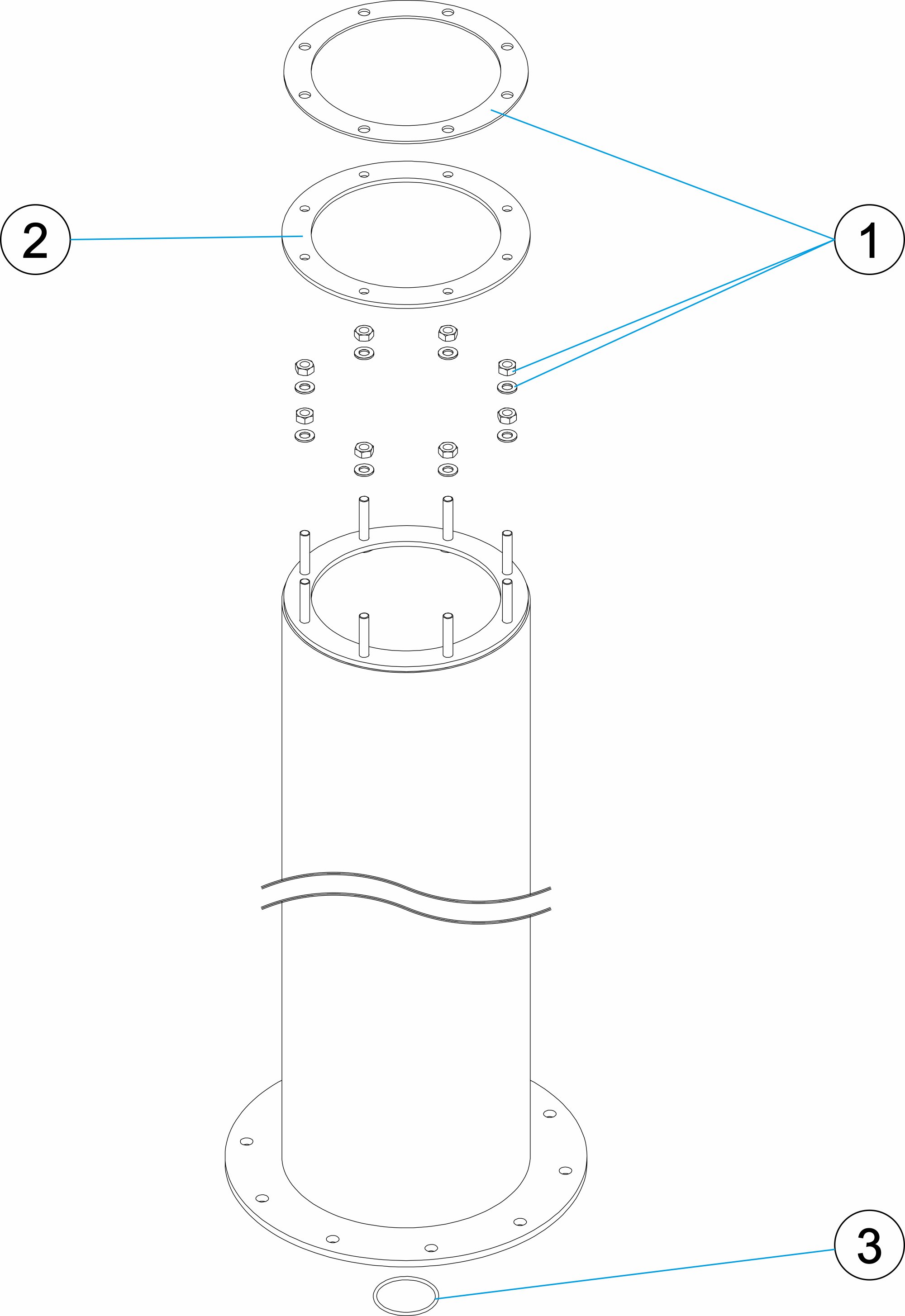 COLUMNA SOMBRILLA D.254