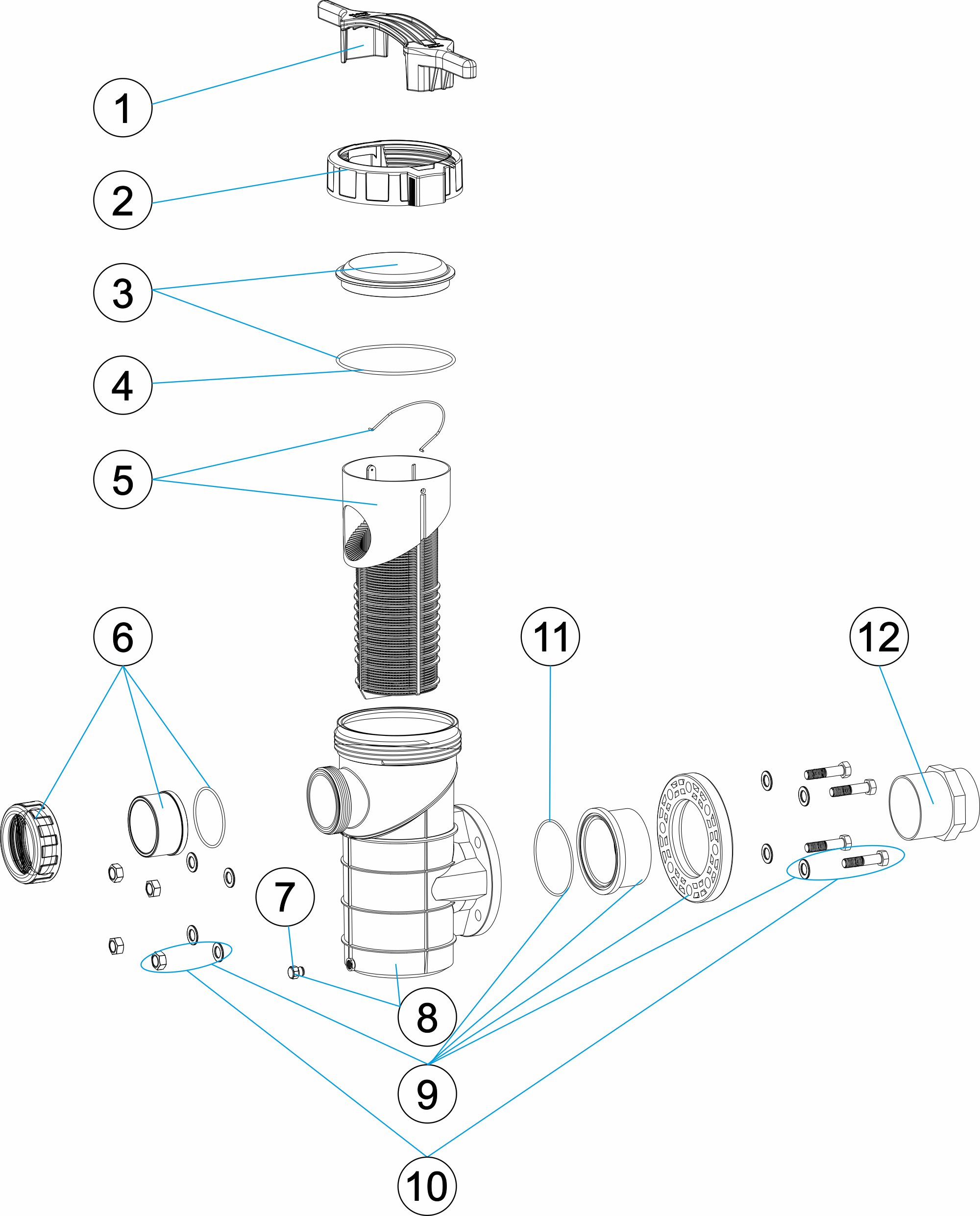 STRAINER 8L