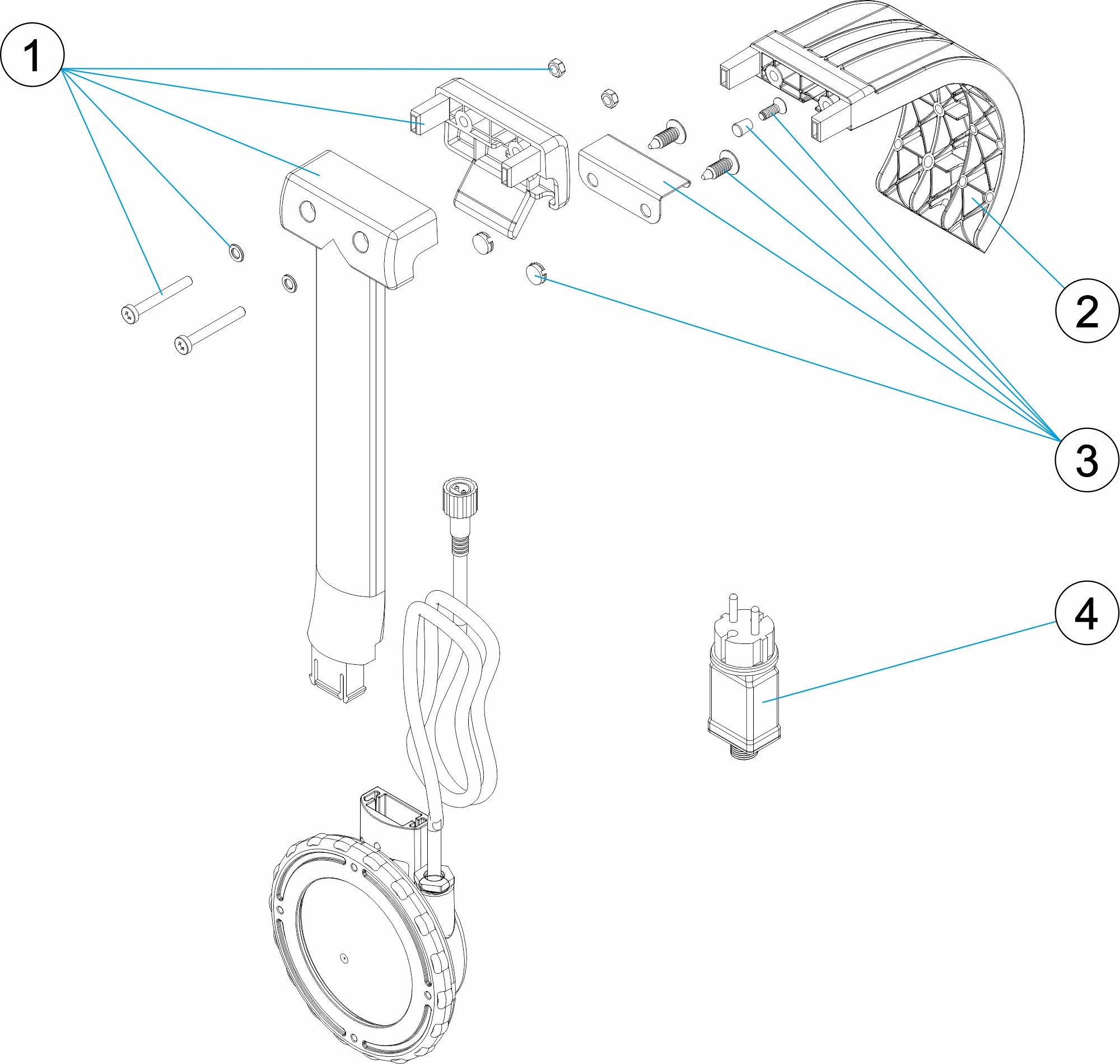 UWS AUFSTELLBECKEN LED	