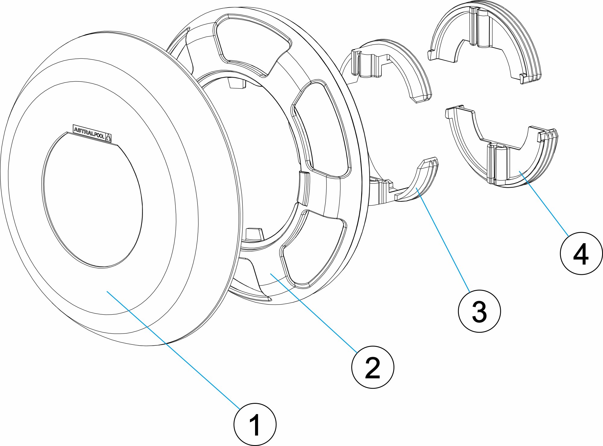 DECORATIVE RING FOR NOZZLES LARGE LUMIPLUS FLEXIMINI