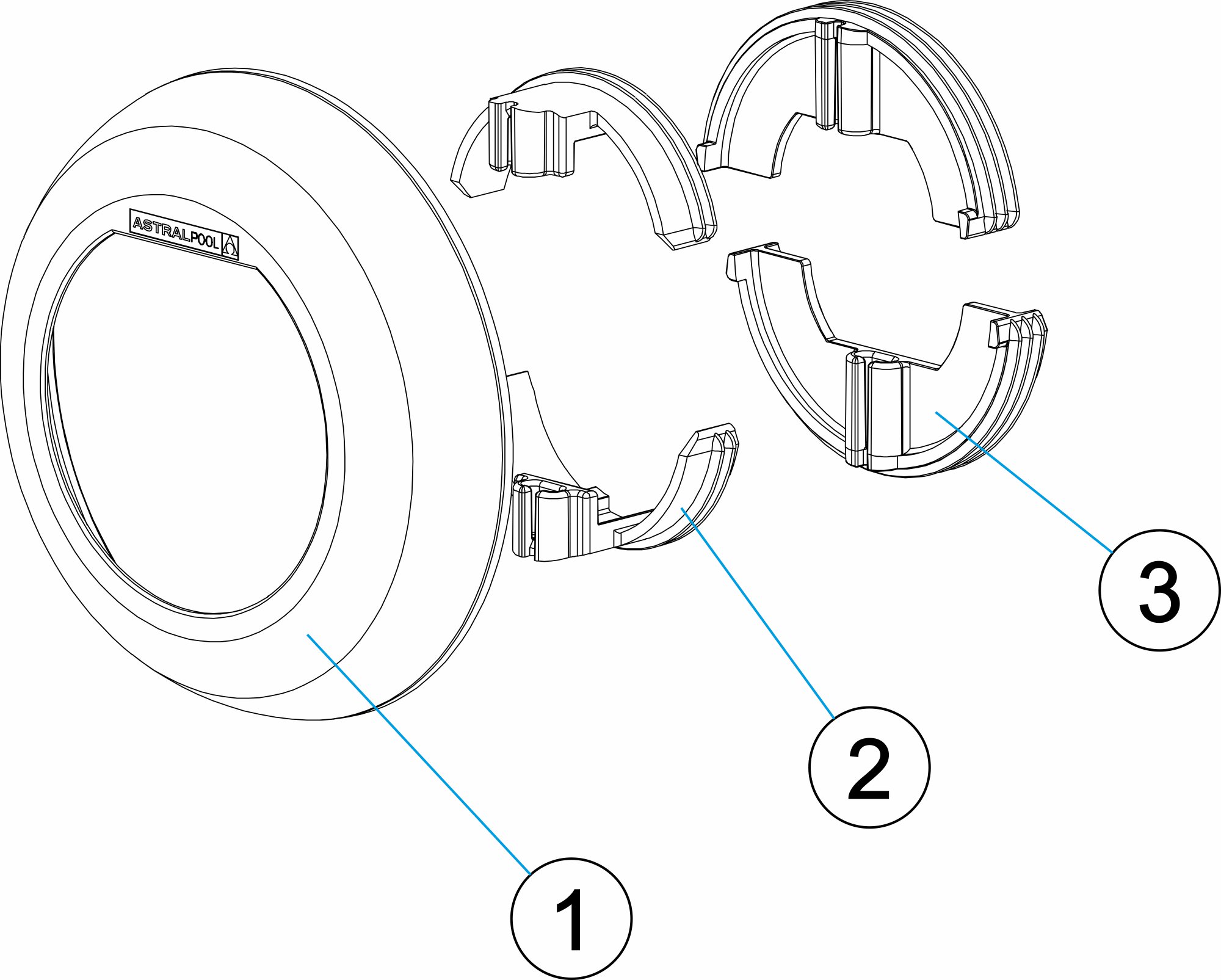 DECORATIVE RING FOR NOZZLES SMALL LUMIPLUS FLEXIMINI