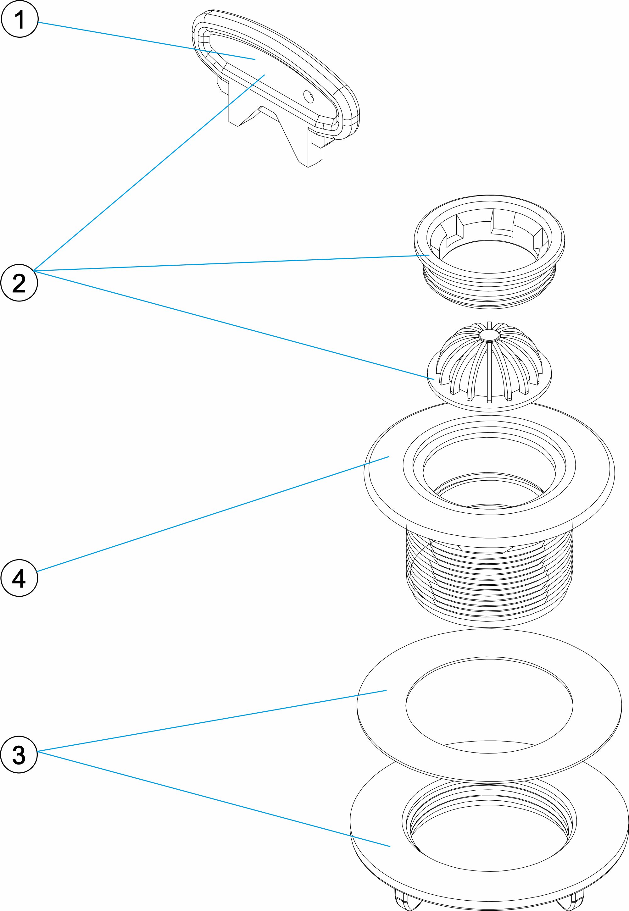 RETURN INLET WITH GRID PREFABRICATED POOL 