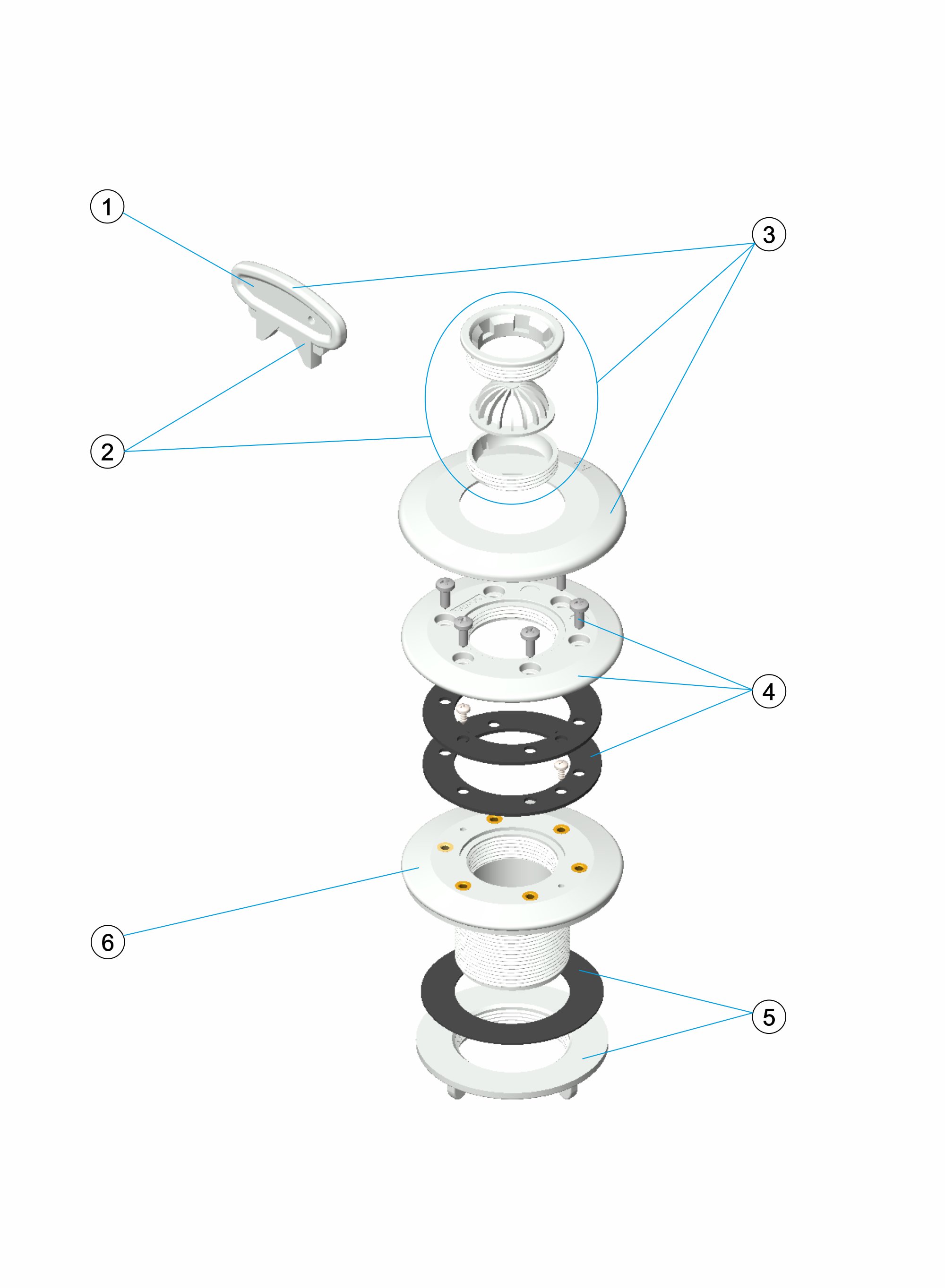 RETURN INLET POOL LINER