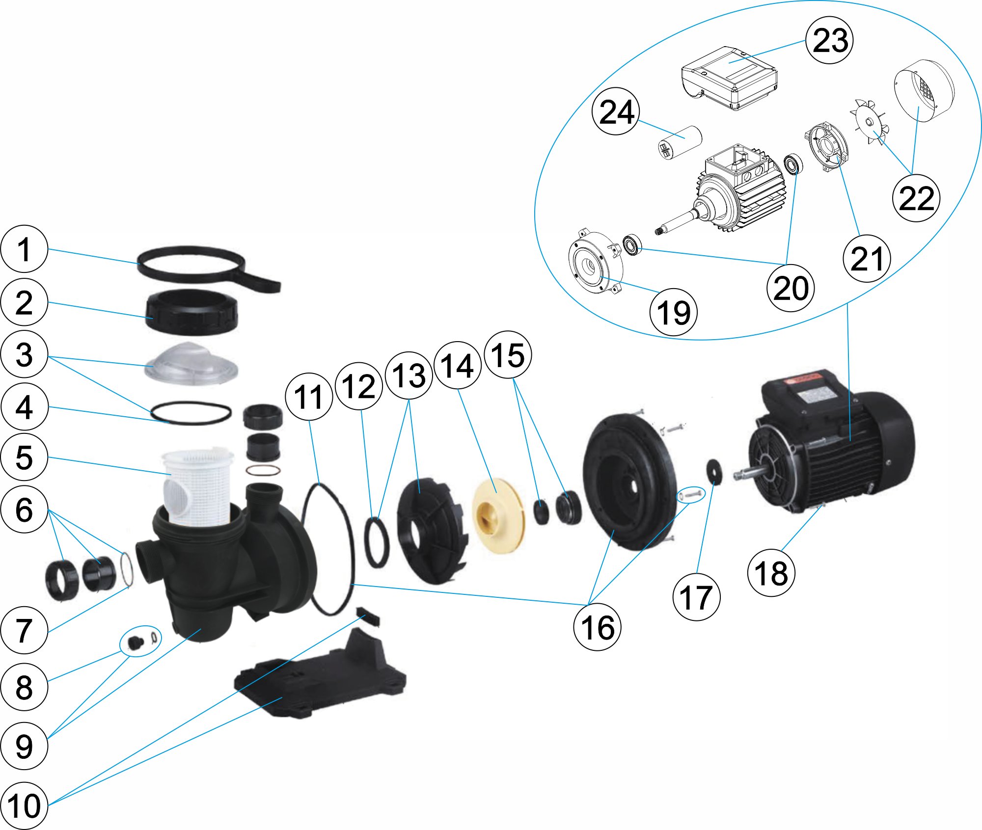 POMPE AUT. AQUASPHERE SSP150 M