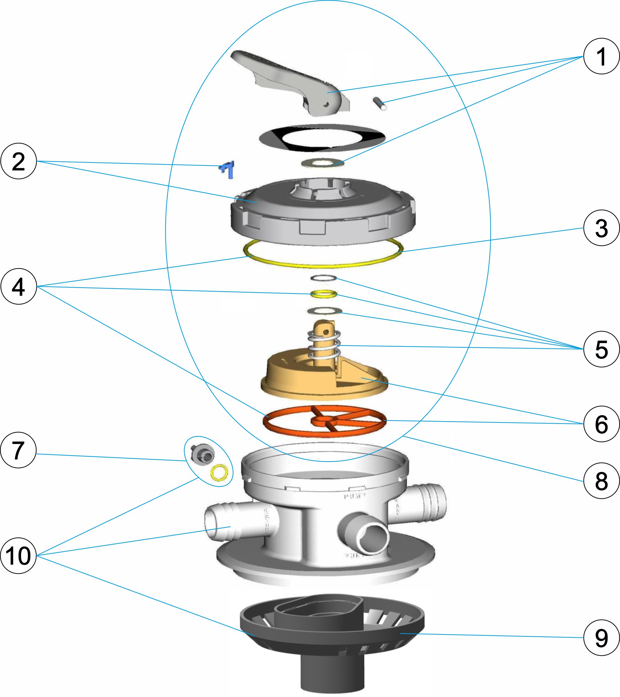 MULTIPORT VALVE 1 ½