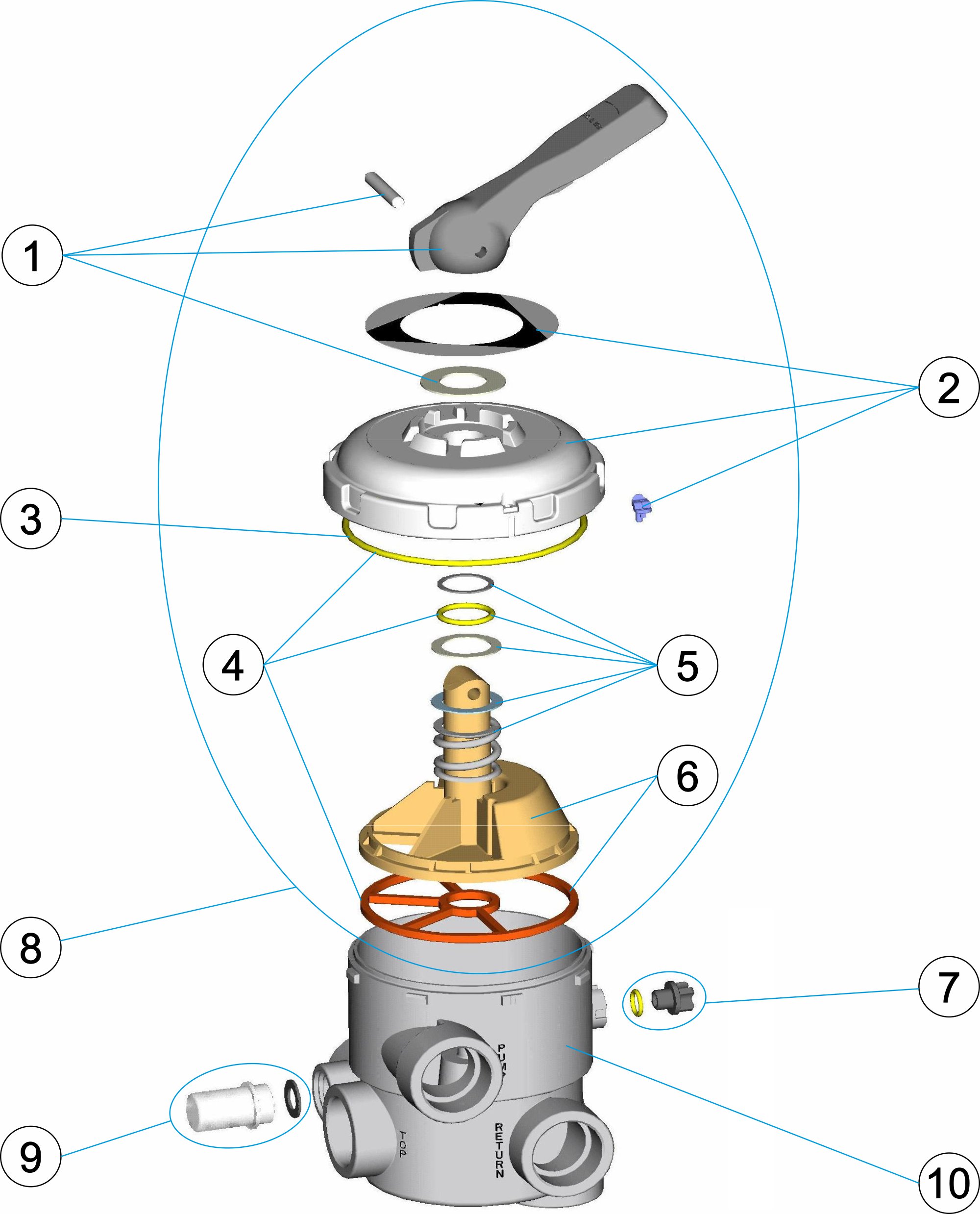 MULTIPORT VALVE 1 ½