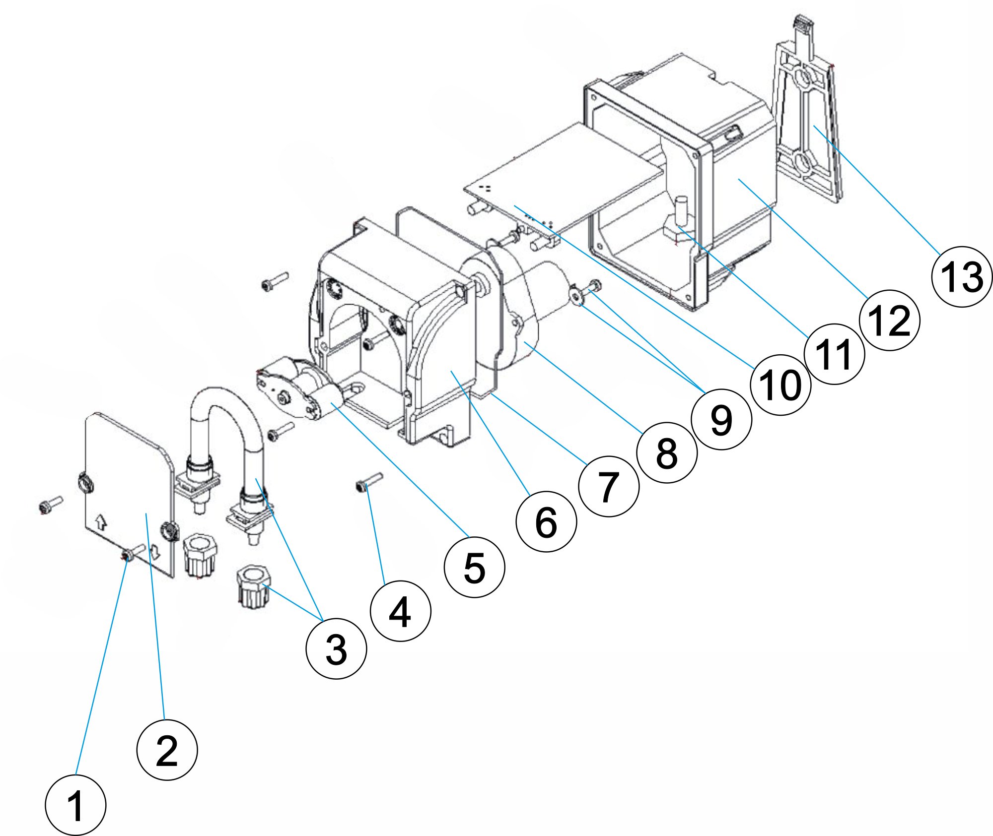 MP2-R 6 l/h 230Vac SANTOPRENE