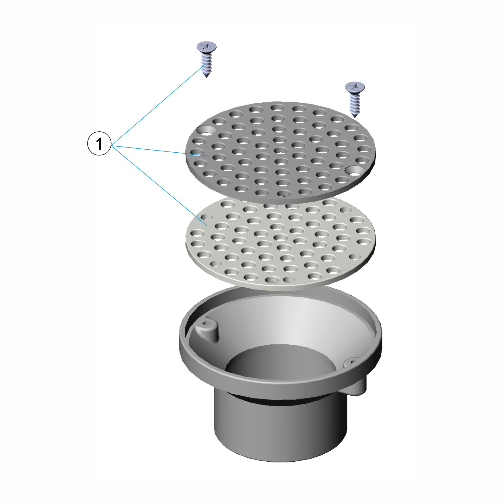 BOCCHETTA DA FONDO REGOLABILE PISCINA CEMENTO