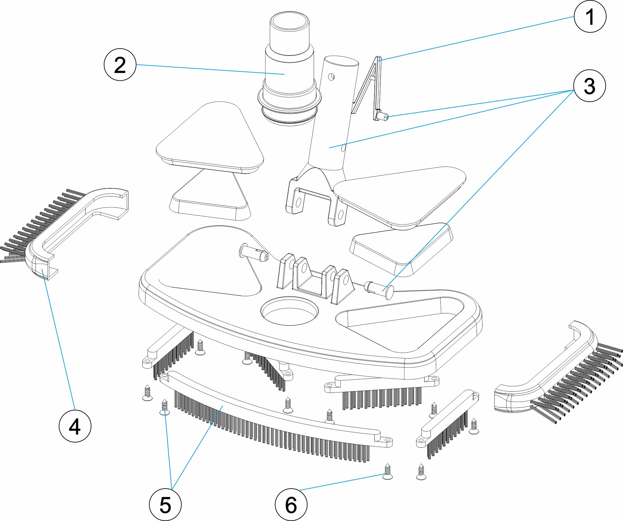 LIMPIAFONDOS RECTANGULAR PLAST. CLIP