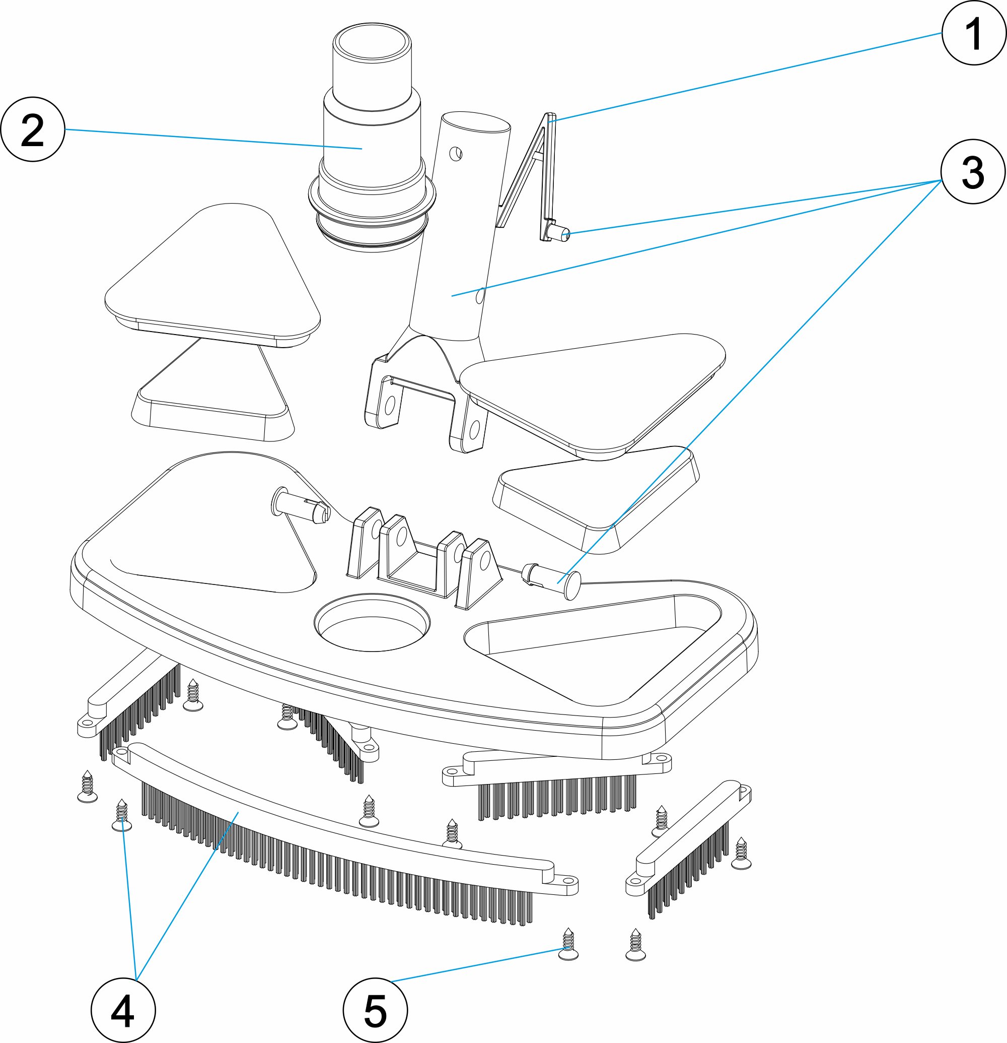 LIMPIAFONDOS RECTANGULAR PLAST. CLIP