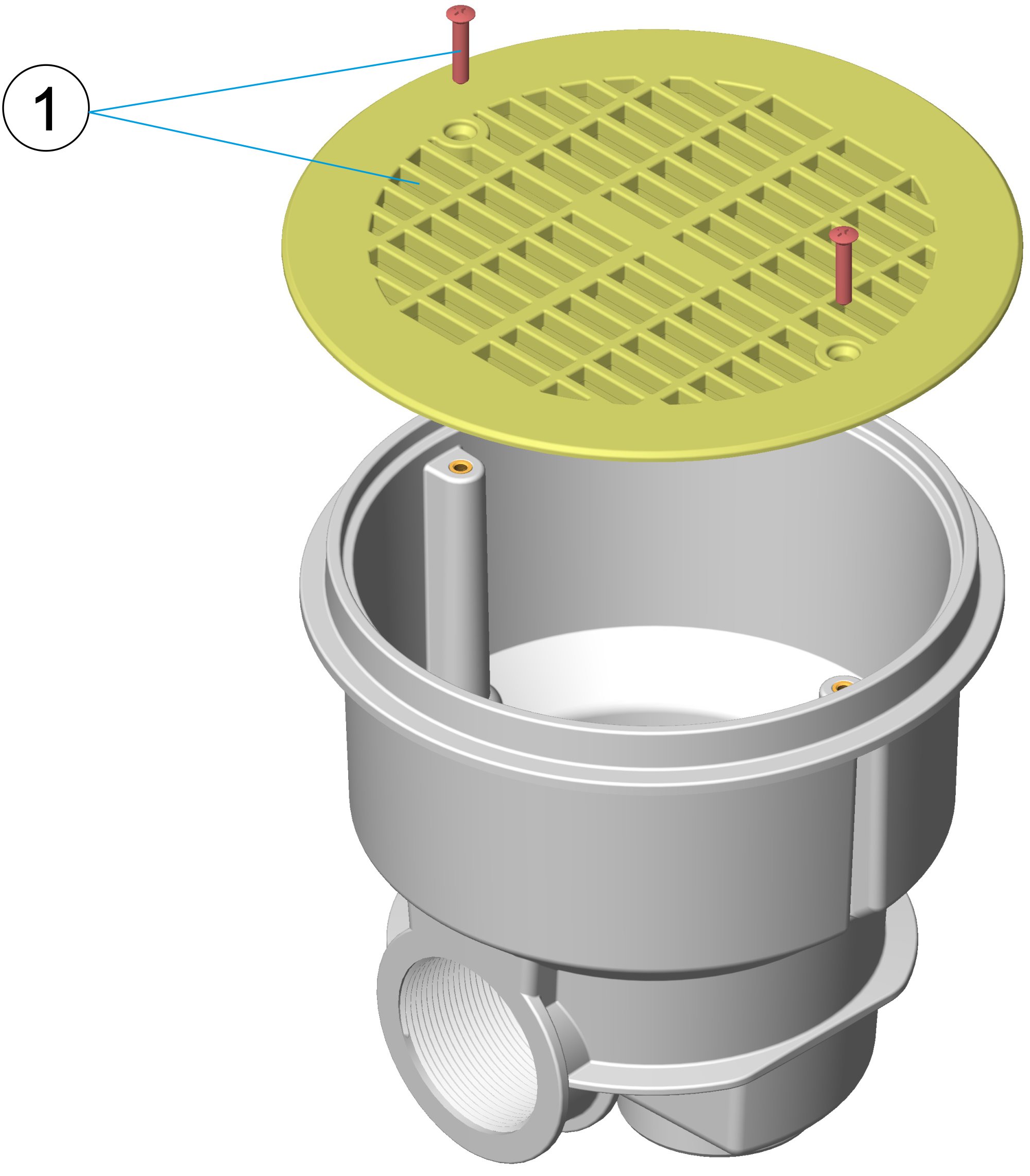 BONDE NORMA PISC. BÉTON GRILLE PLATE