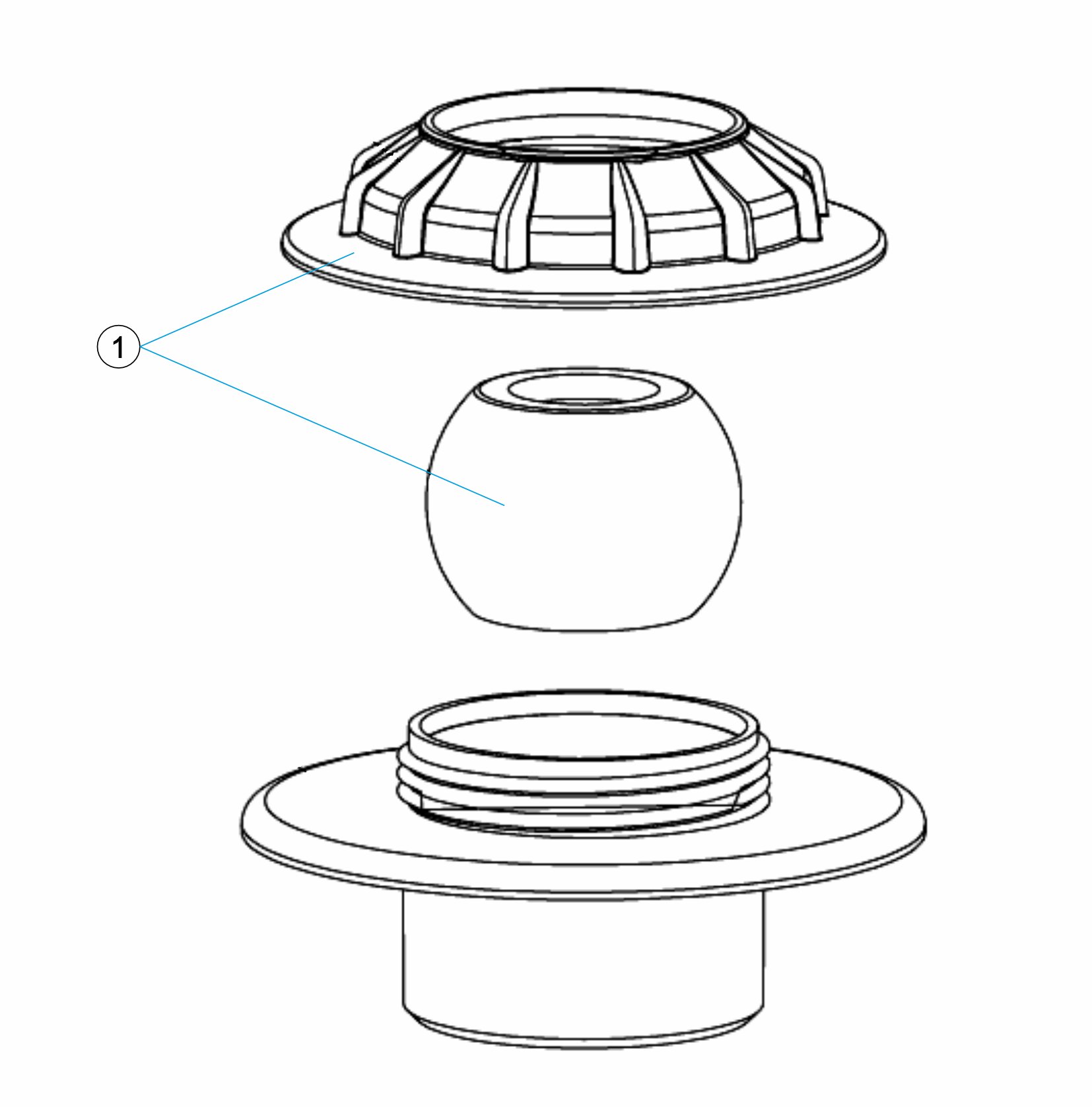 RETURN INLET CONCRETE SWIMMING POOL