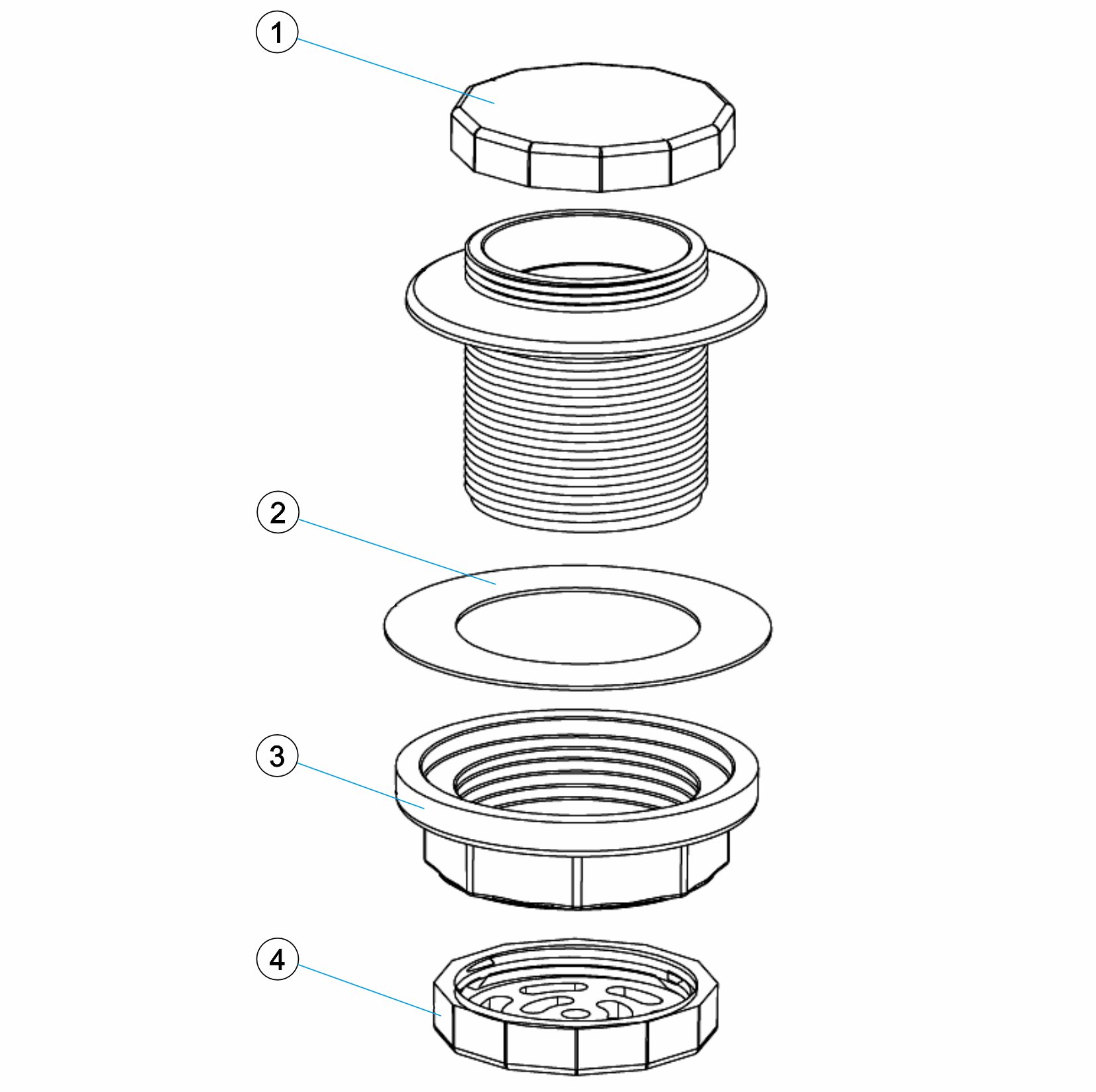 WATER TABLE NOZZLE PREFABRICATED POOL