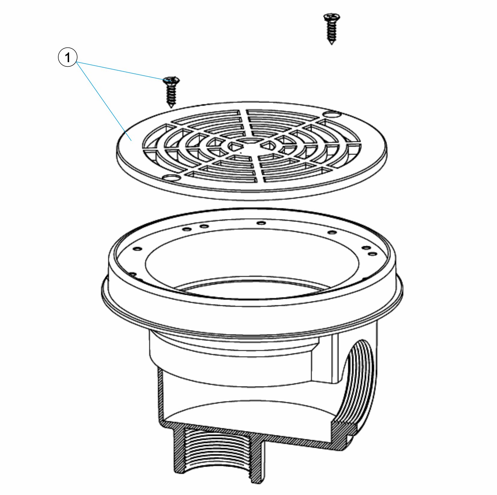 BONDE PISCINE BÉTON