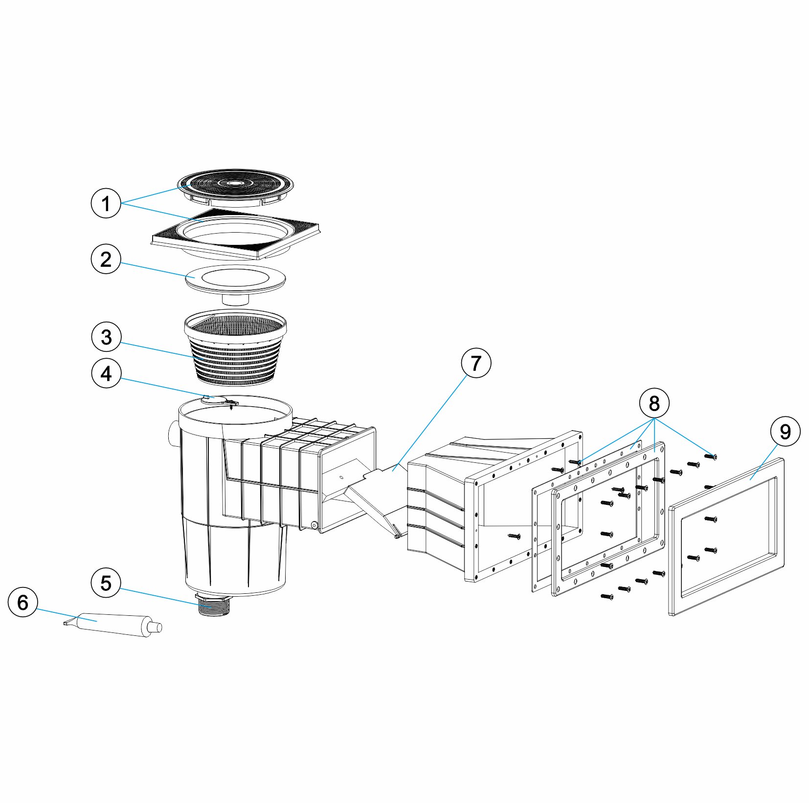 SKIMMER CONICAL MOUTH 