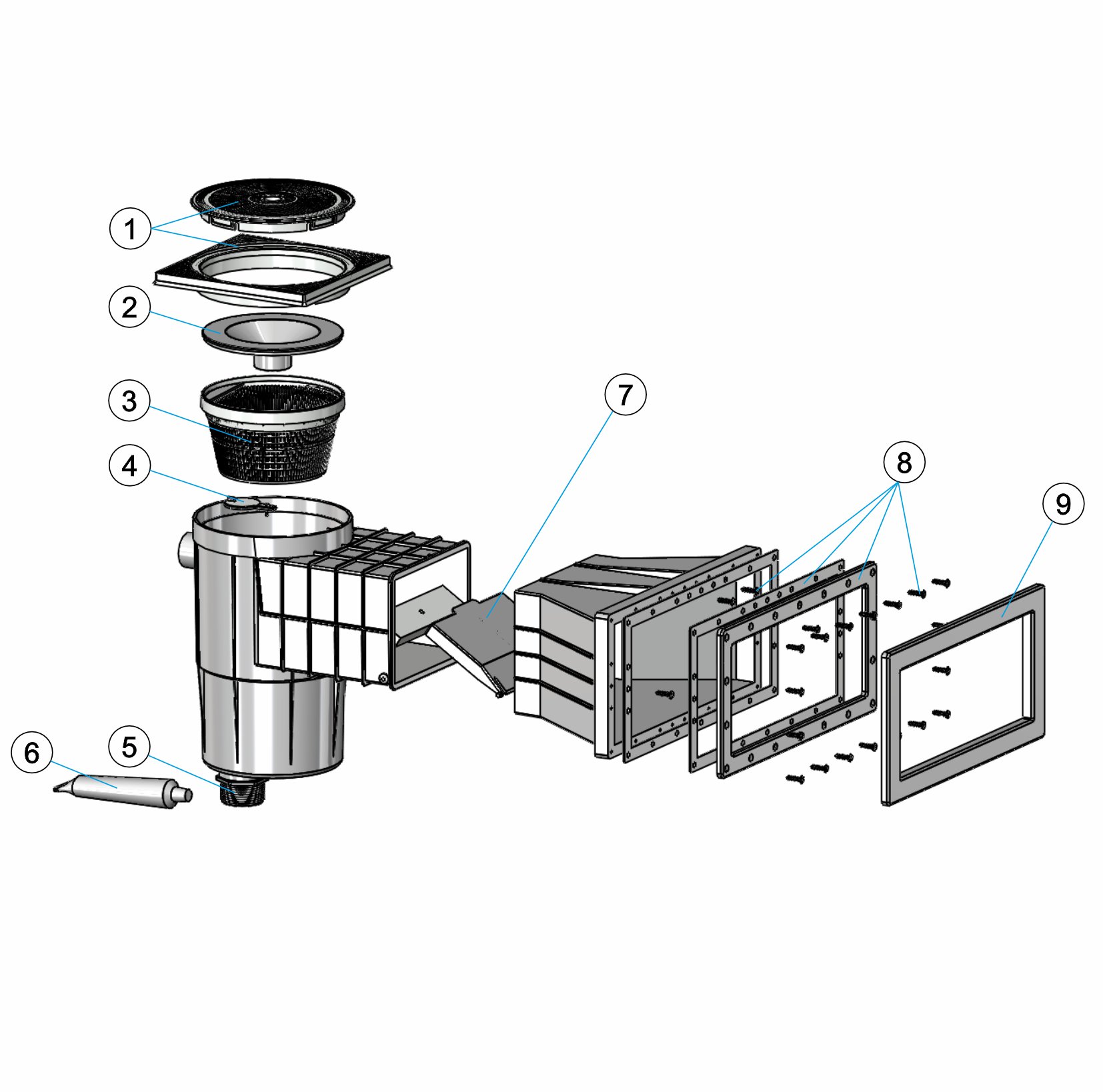 SKIMMER CONICAL MOUTH LINER