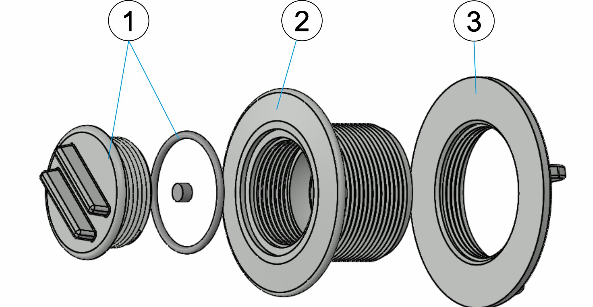 RETURN INLET + CAP