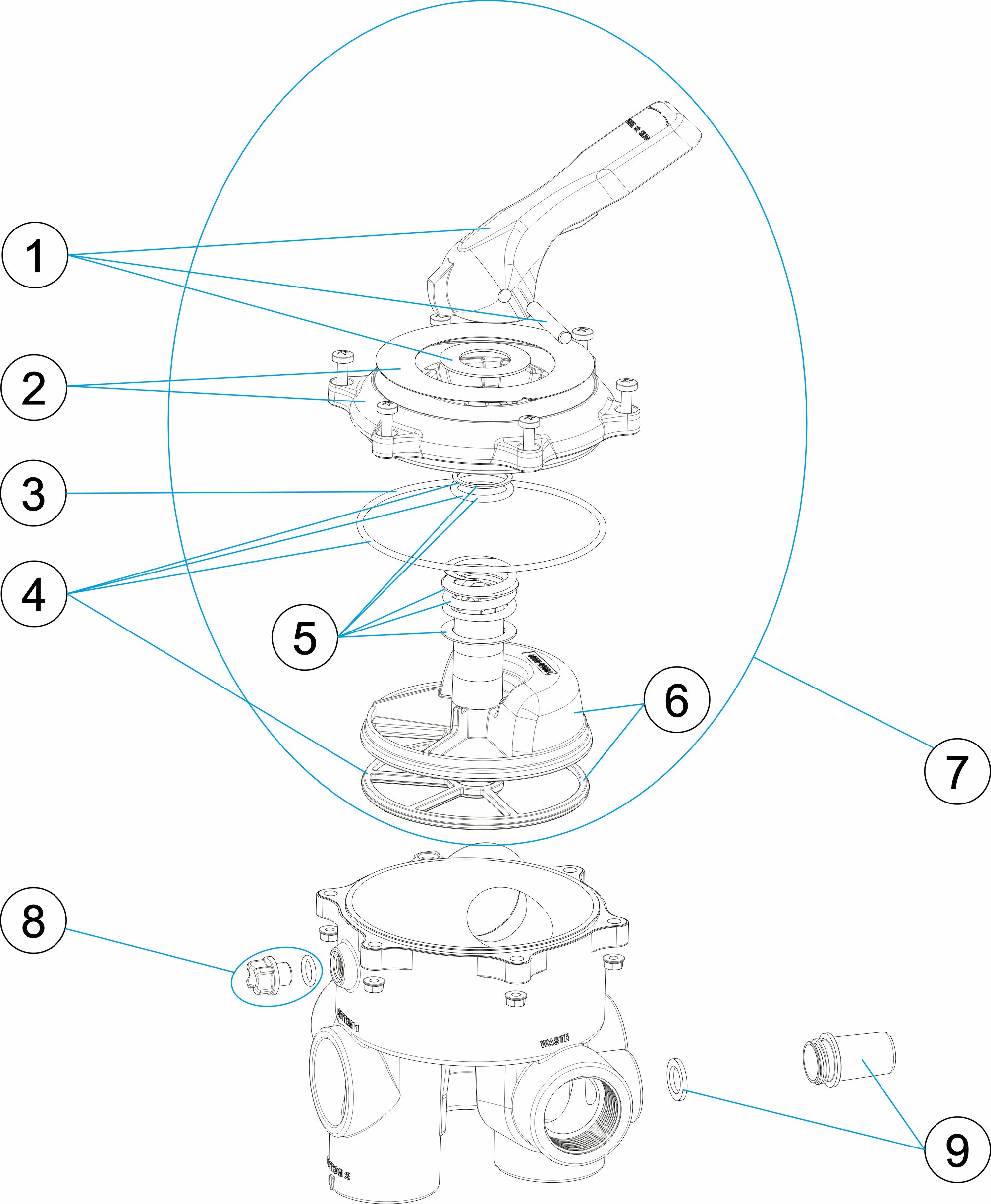 MULTIPORT VALVE 1 1/2