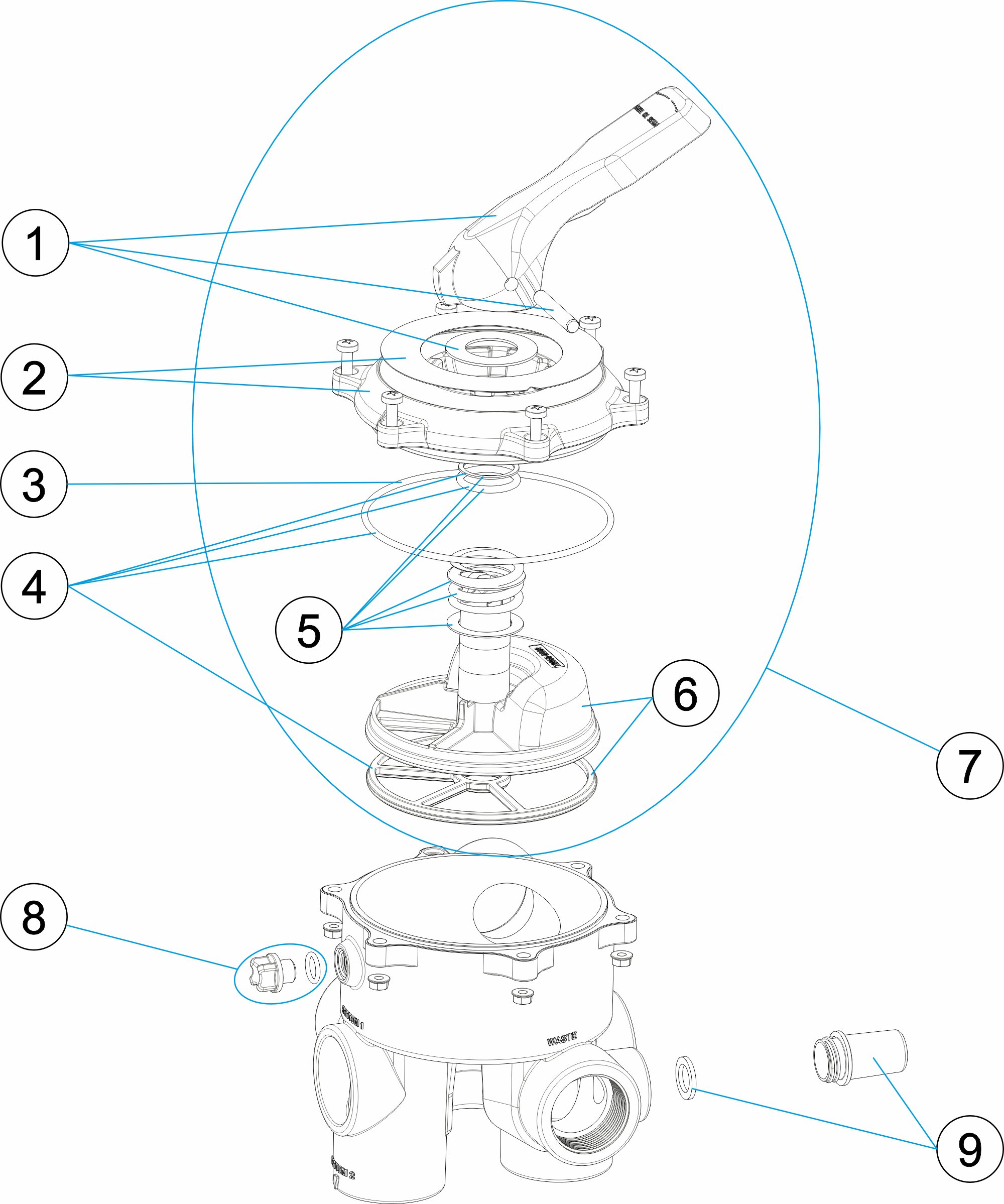 MULTIPORT VALVE 1 1/2