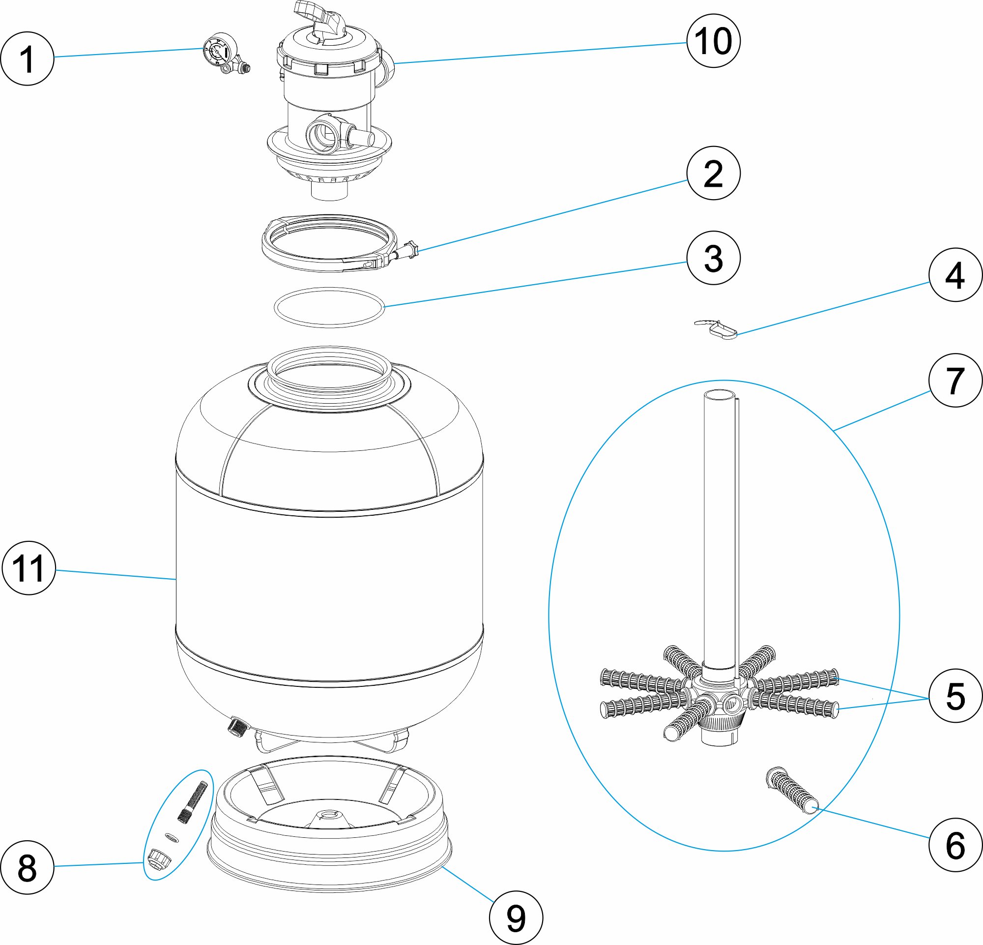 FILTER Ø500 GALACTIC VALVE