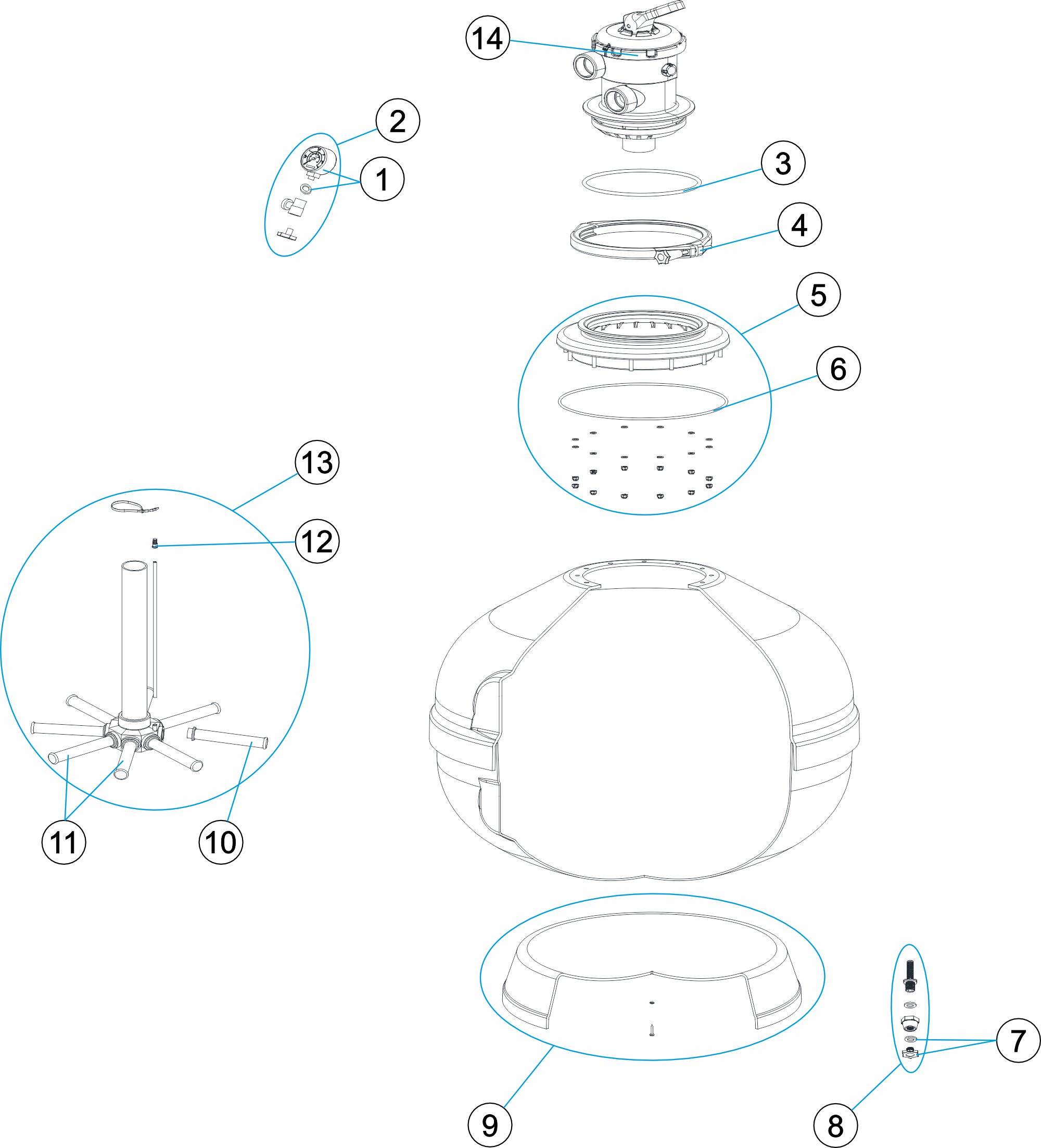 FILTRO BARACUDA Ø750 2