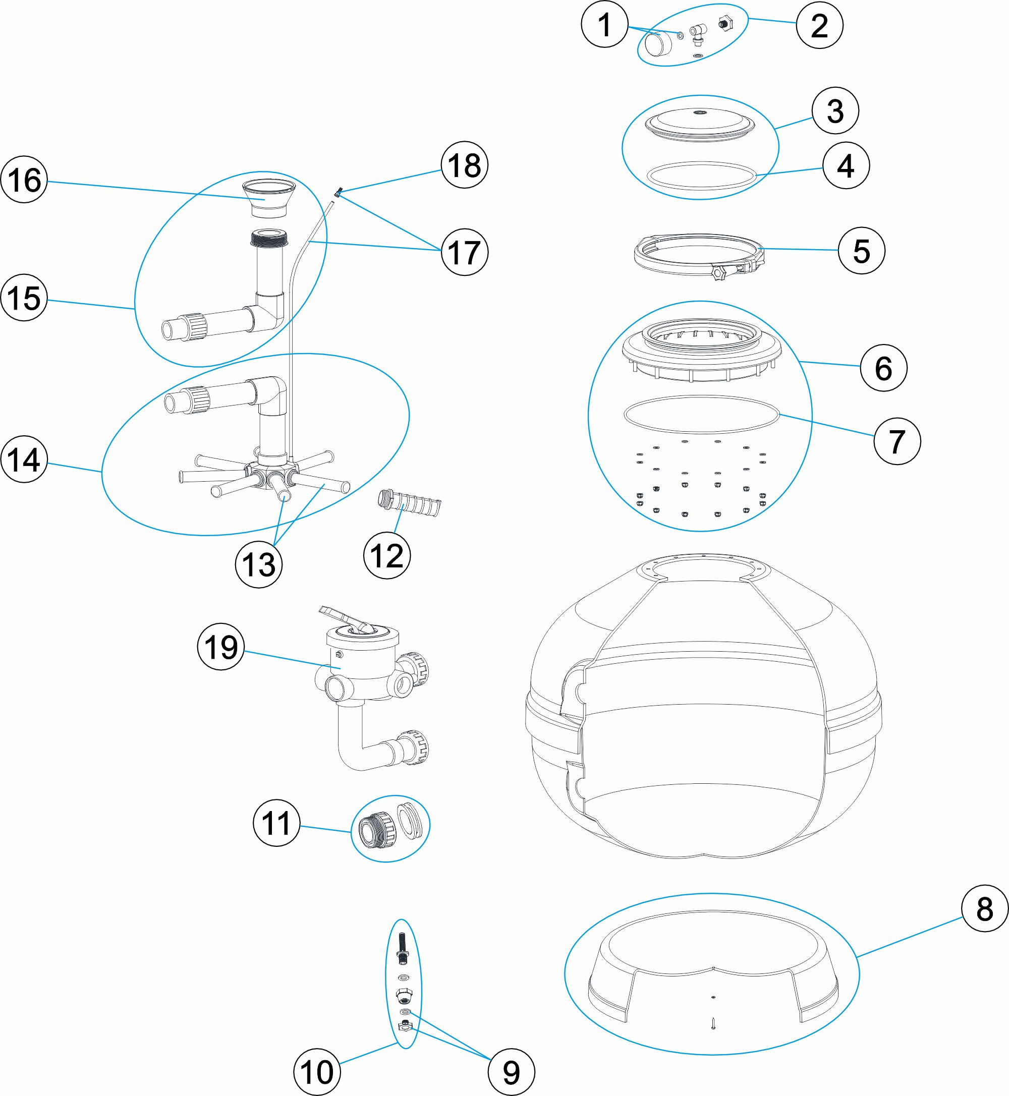 FILTRO BARACUDA Ø450 1.5