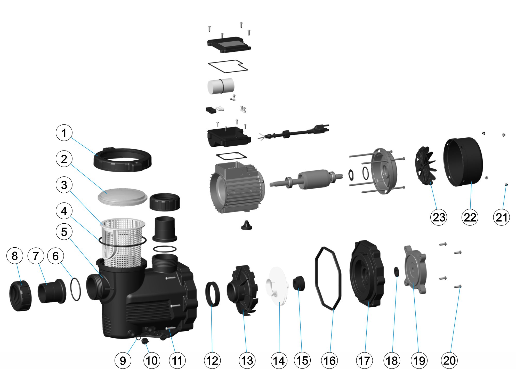 POMPA AQUANTIS BARACUDA 1,60CV