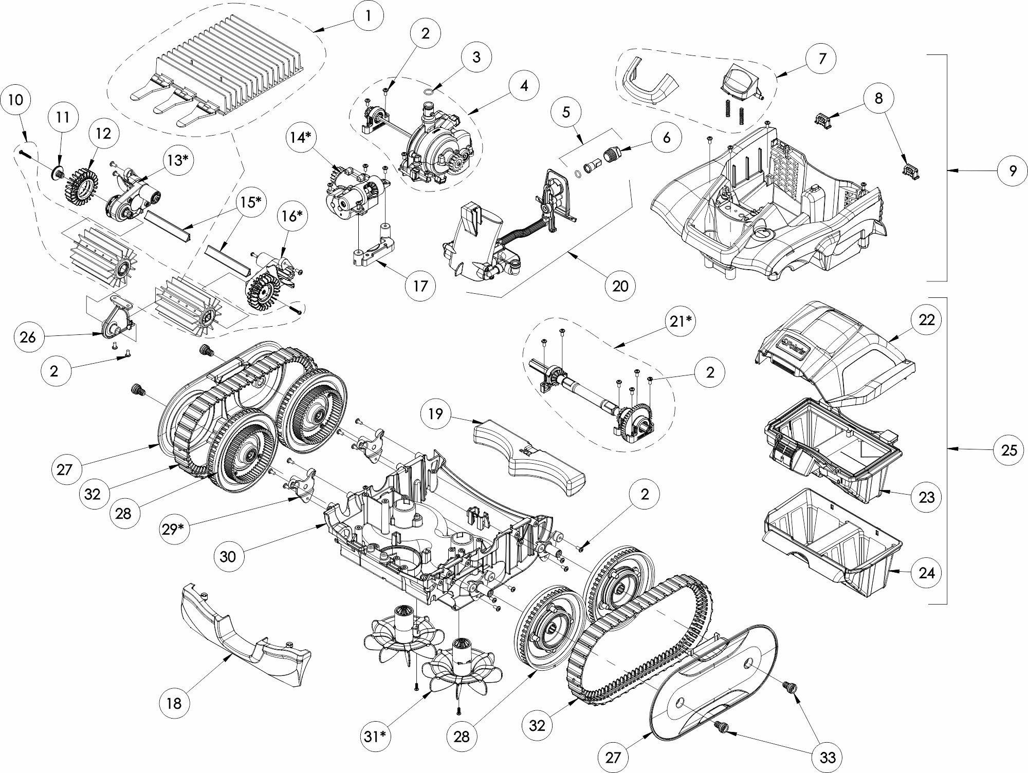 POOL CLEANER ROBOT MAGIWHITE