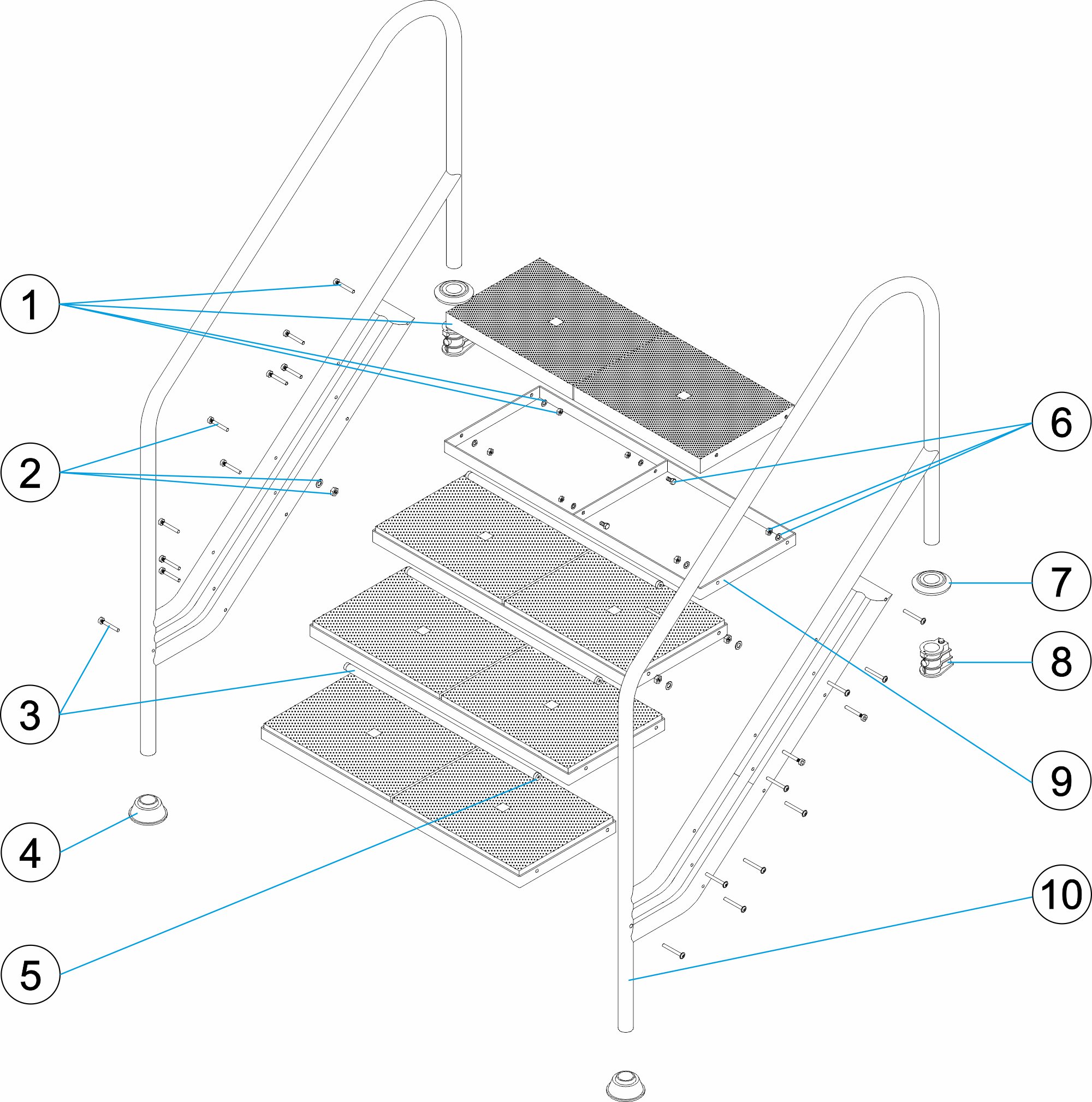 PUBLIC LADDER 5 STEPS